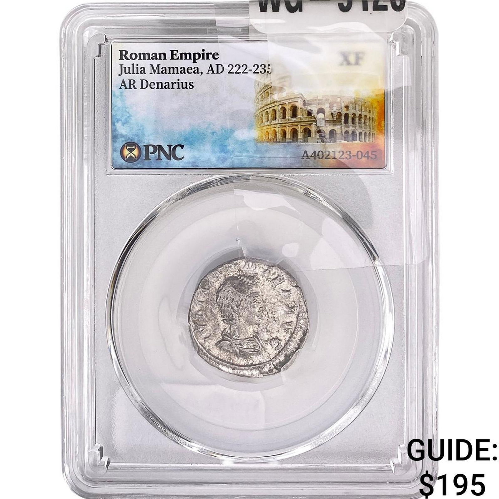 Roman Julia Mamaea, AD 222-235 AR Denarius PNC XF: Roman Julia Mamaea, AD 222-235 AR Denarius PNC XF