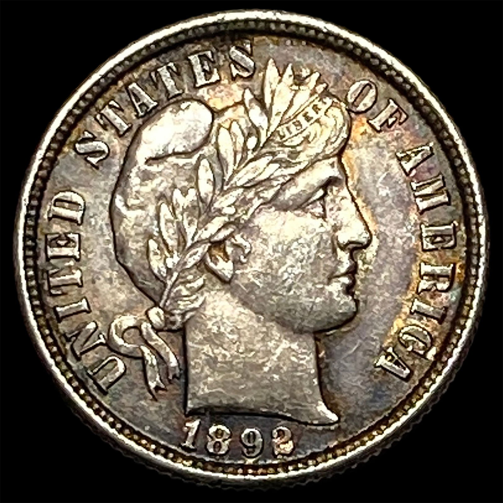 1892 Barber Dime "J.M." HIGH GRADE (1 of 2)