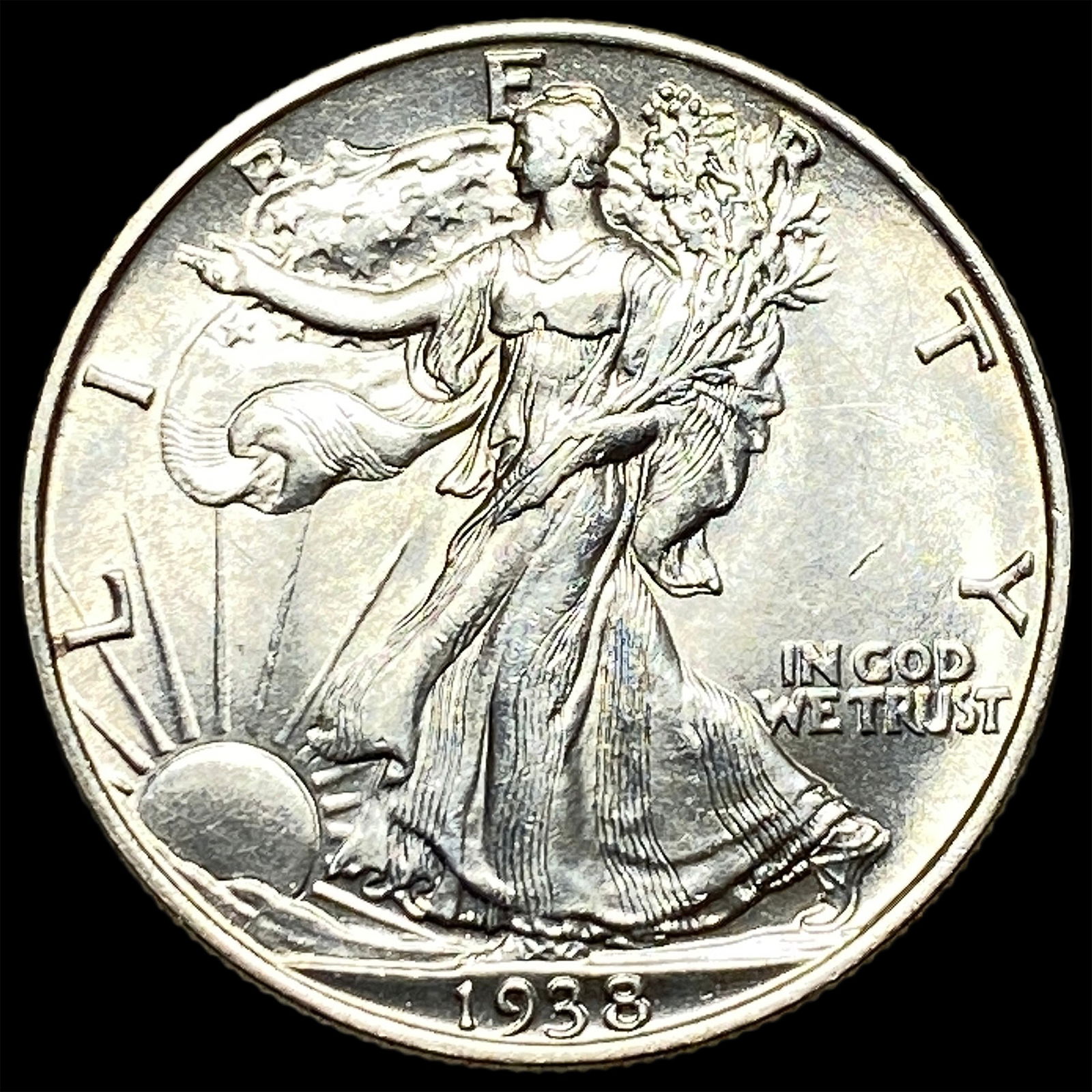 1938 Silver Walking Liberty Half Dollar UNCIRCULATED (1 of 2)
