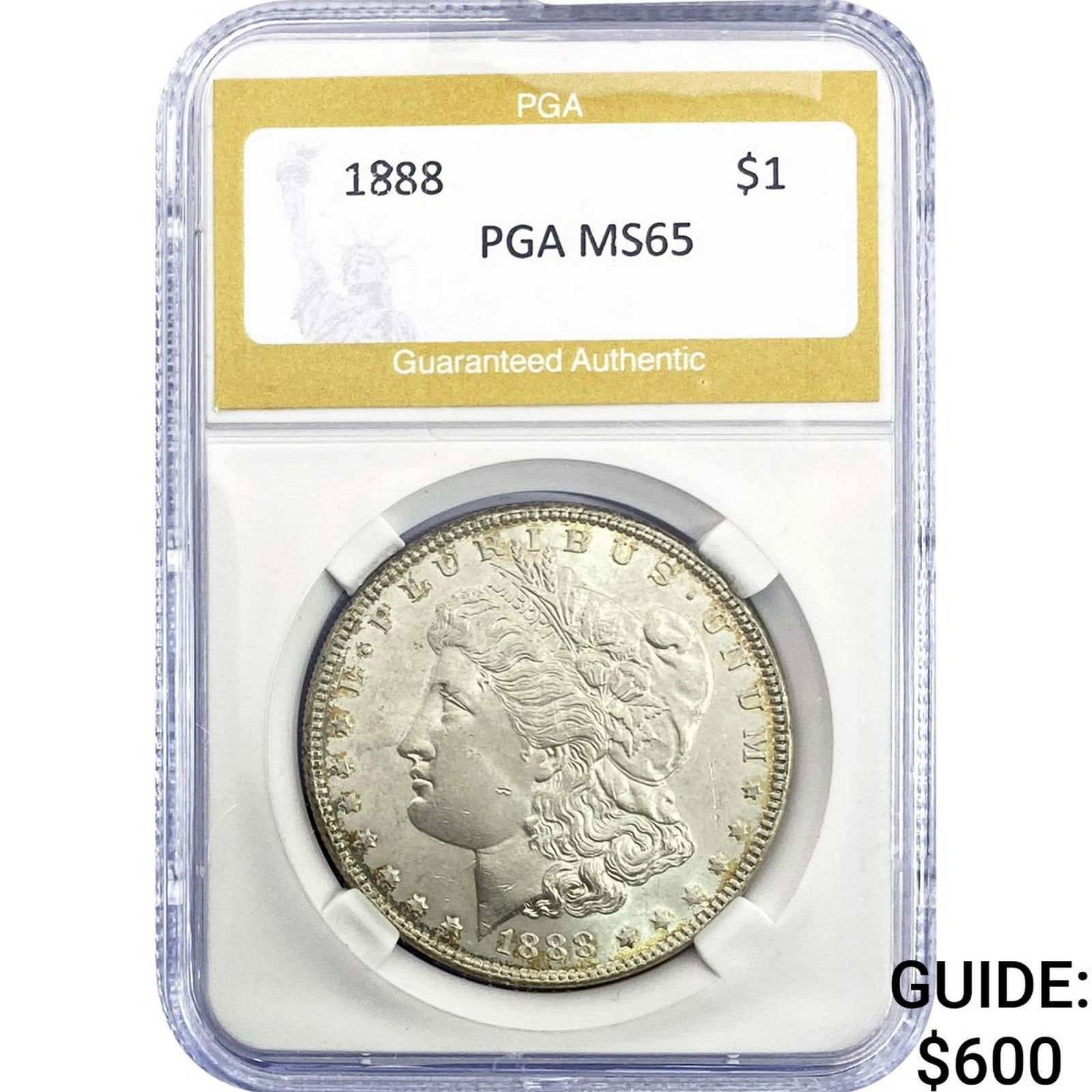 1888 Morgan Silver Dollar PGA MS65: 1888 Morgan Silver Dollar PGA MS65