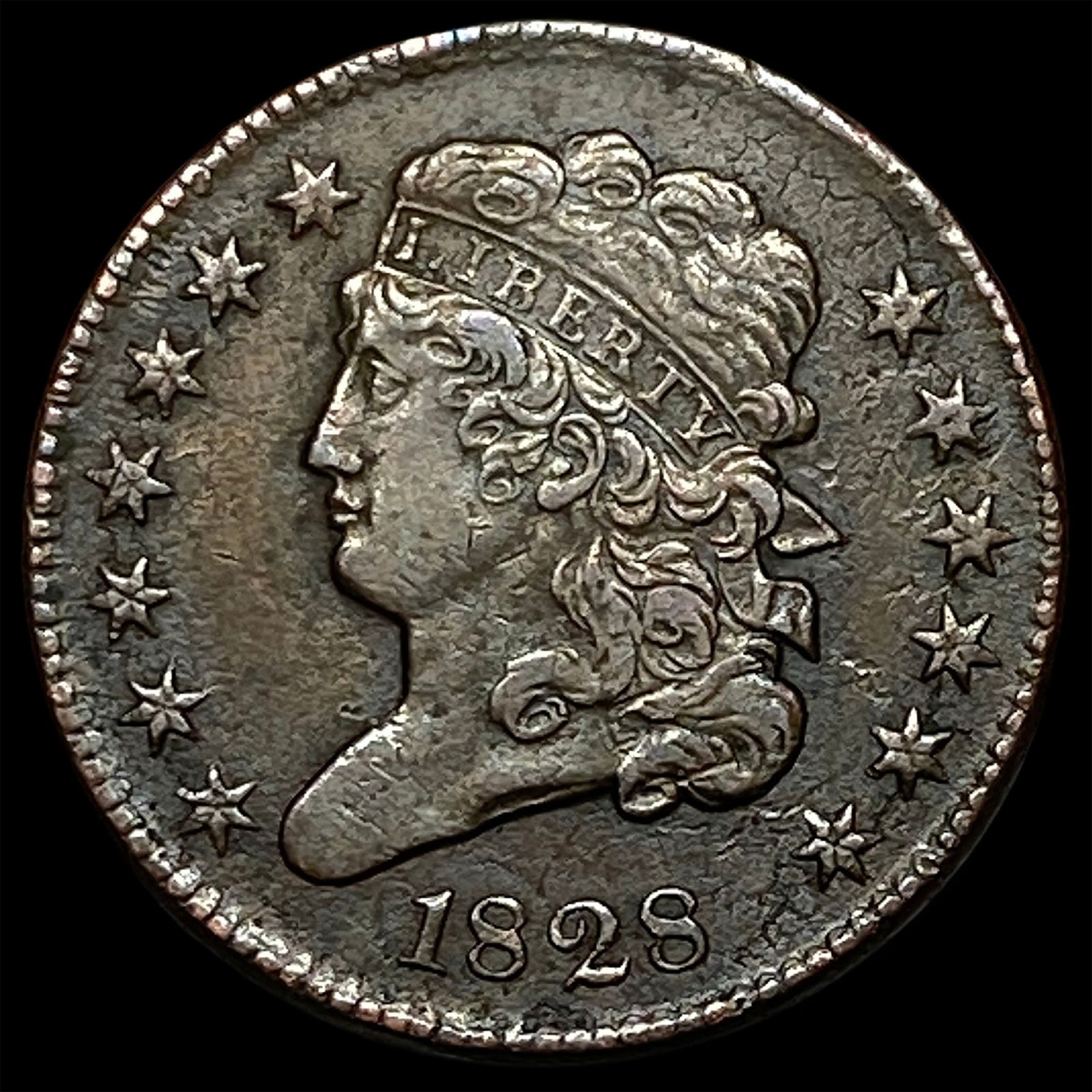 1828 Classic Head Half Cent ABOUT UNCIRCULATED (1 of 2)