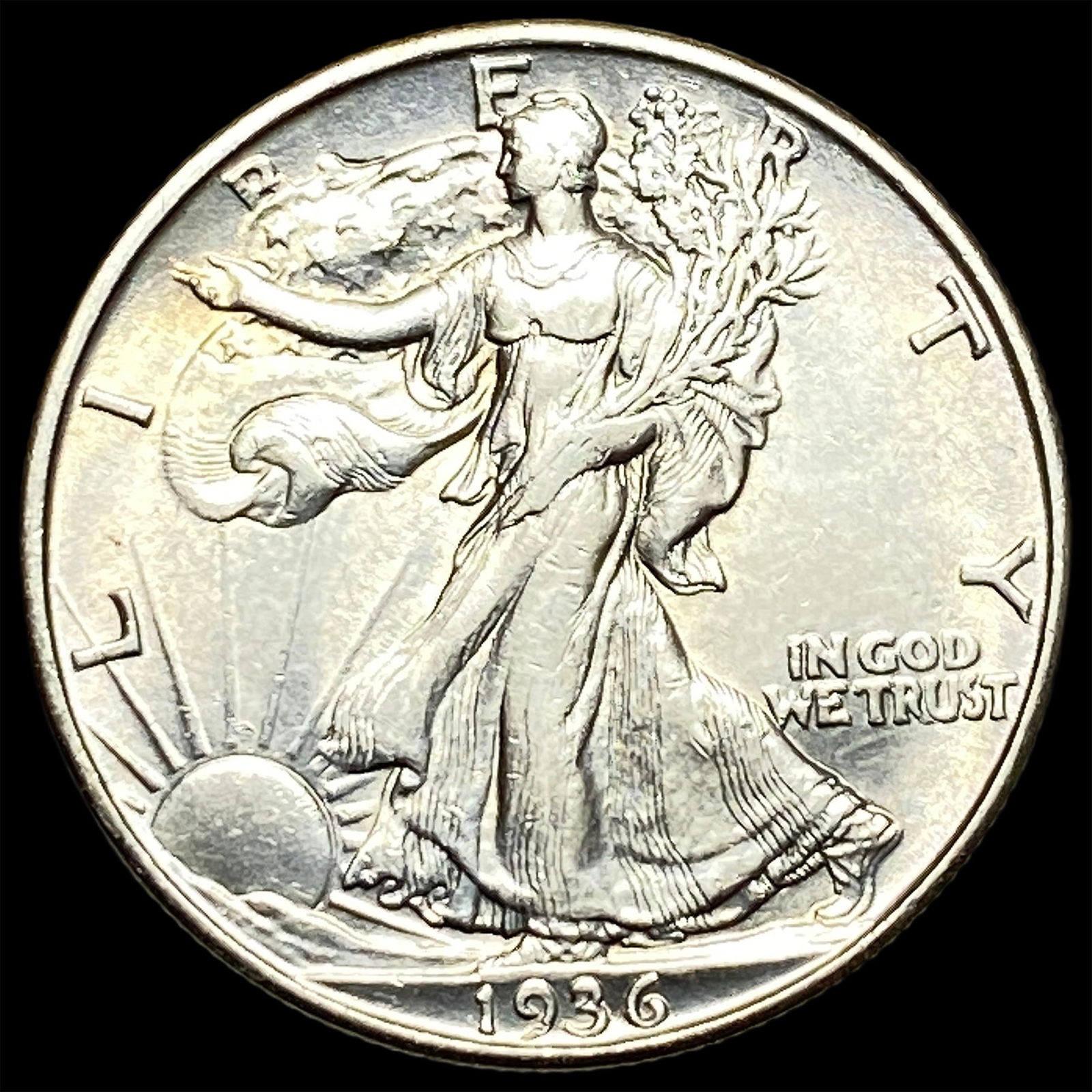 1936-D Silver Walking Liberty Half Dollar UNCIRCULATED (1 of 2)