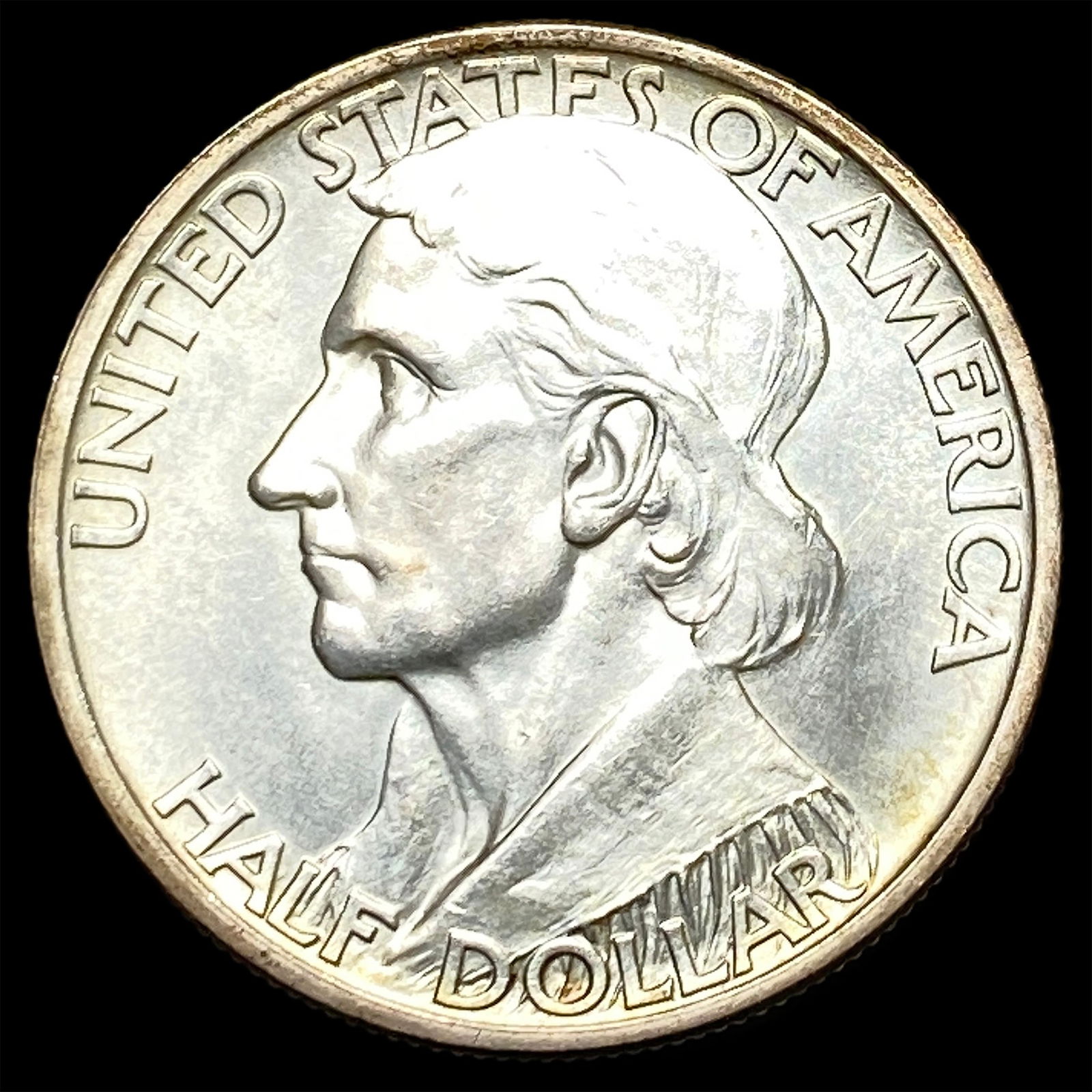 1937 Silver Half Dollar Daniel Boone Commemorative UNCIRCULATED (1 of 2)