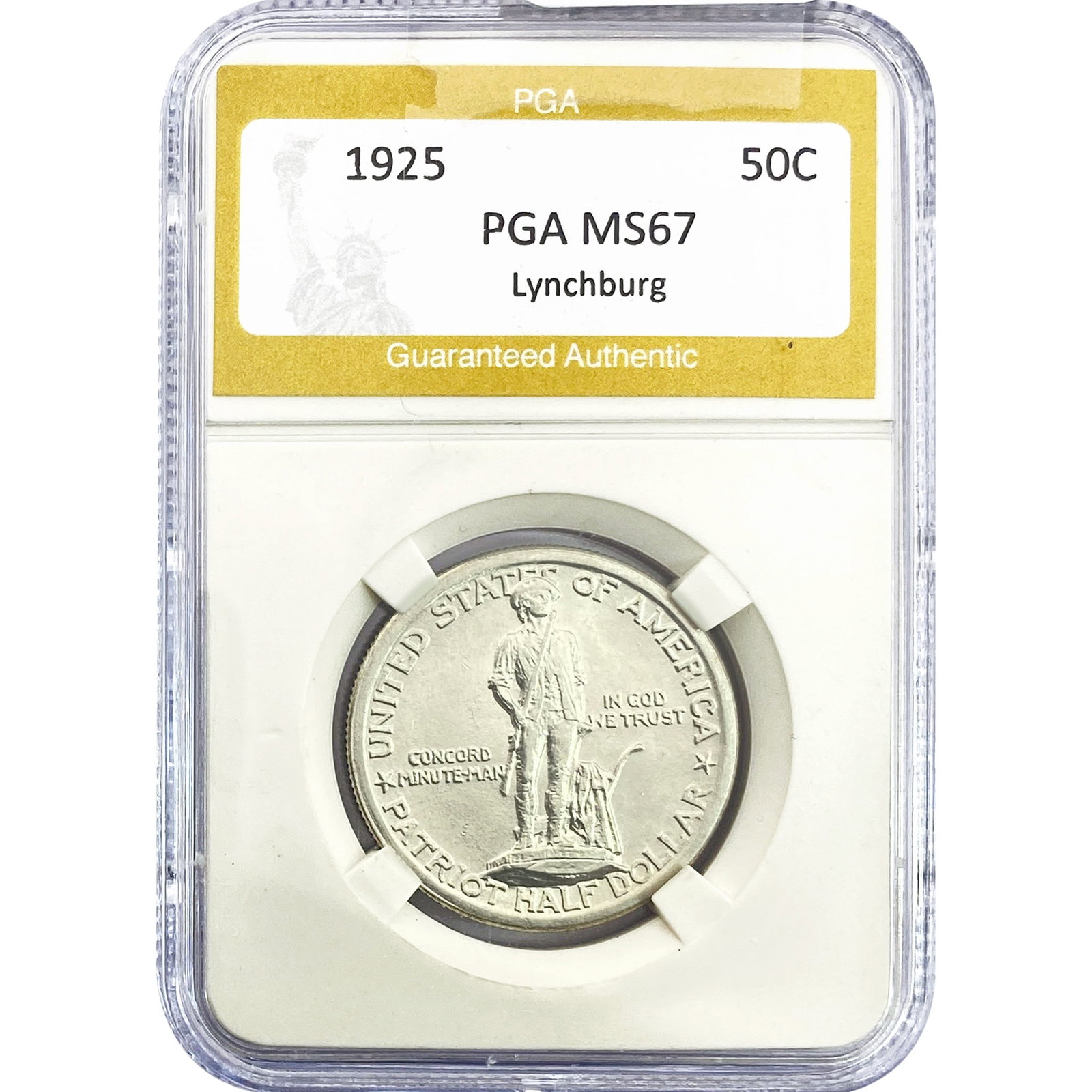 1925 Lynchburg Half Dollar PGA MS67 (1 of 2)
