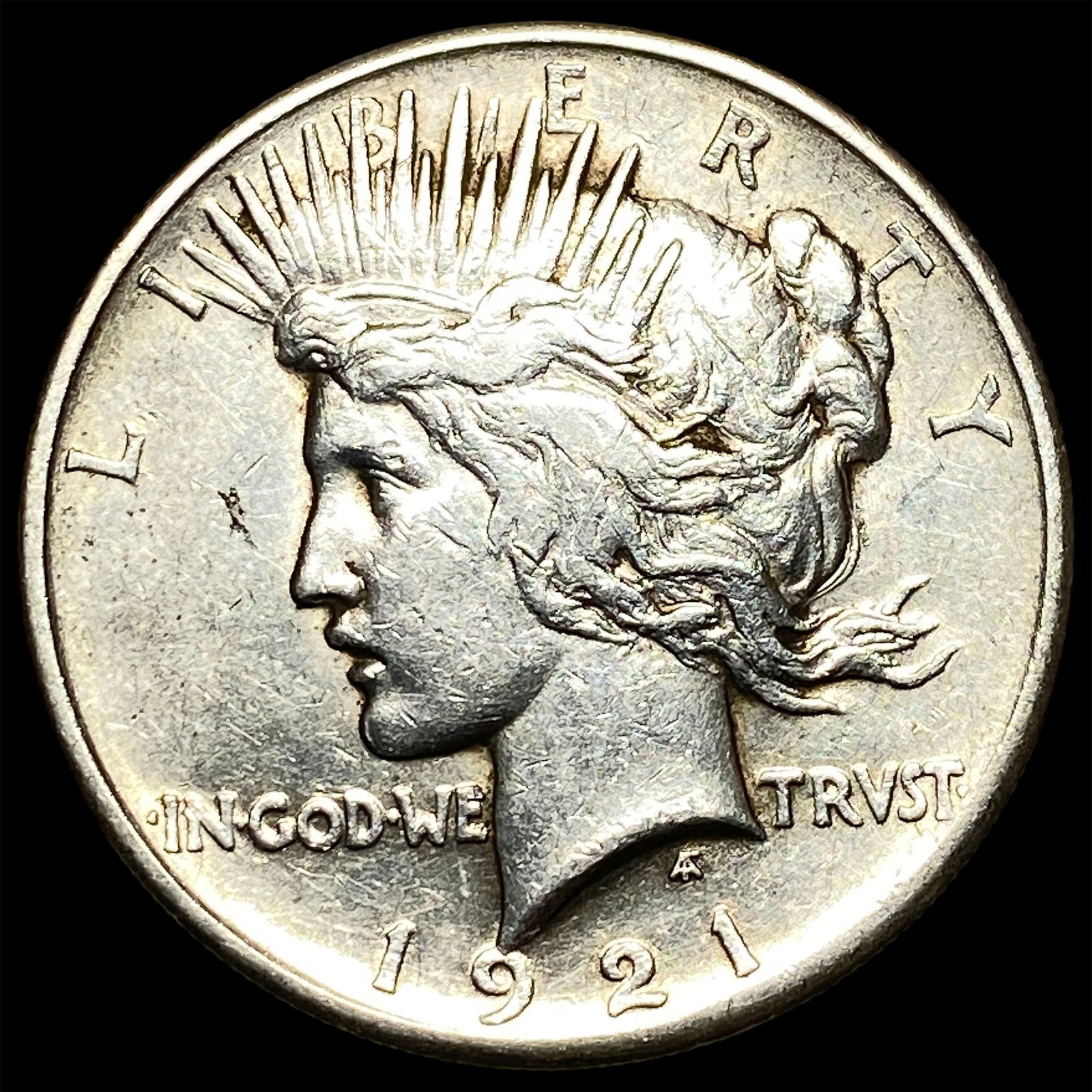 1921 Silver Peace Dollar CLOSELY UNCIRCULATED: 1921 Silver Peace Dollar CLOSELY UNCIRCULATED