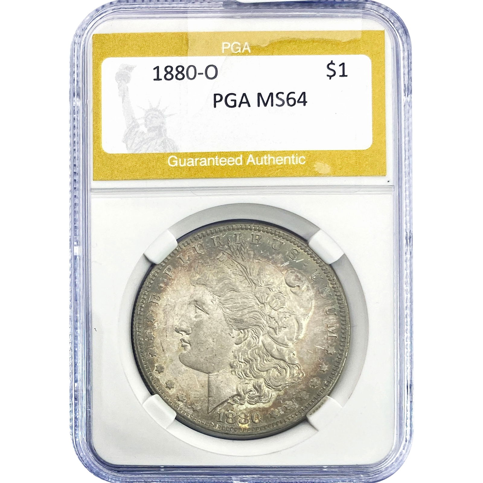 1880-O Morgan Silver Dollar PGA MS64: 1880-O Morgan Silver Dollar PGA MS64
