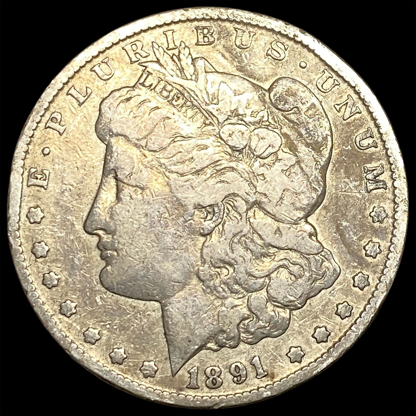 1891-CC Silver Morgan Dollar NICELY CIRCULATED (1 of 2)