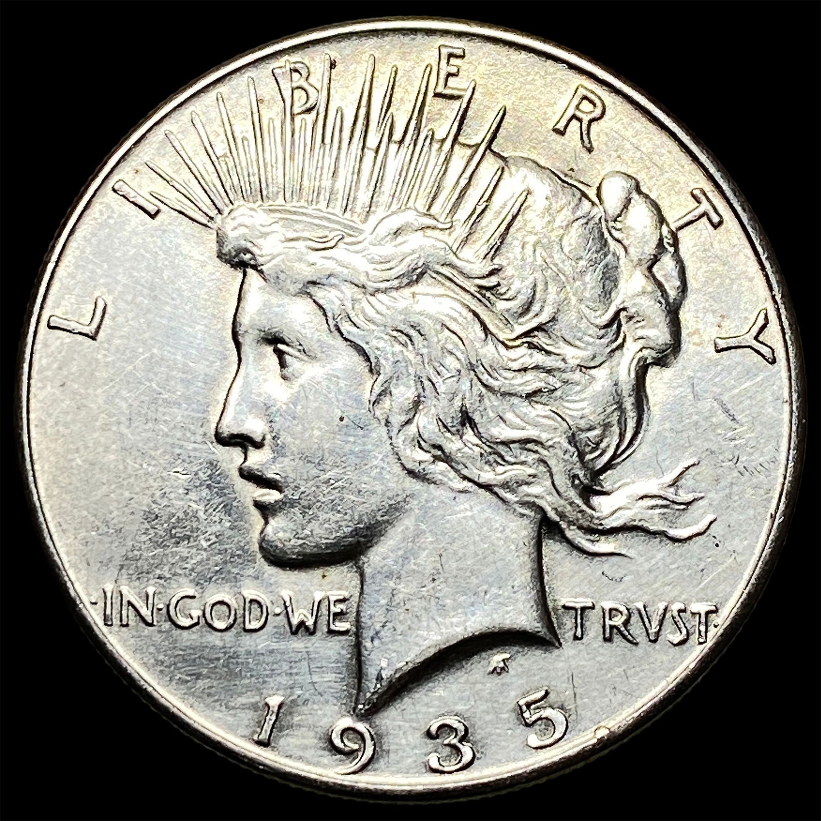 1935-S Silver Peace Dollar CLOSELY UNCIRCULATED: 1935-S Silver Peace Dollar CLOSELY UNCIRCULATED