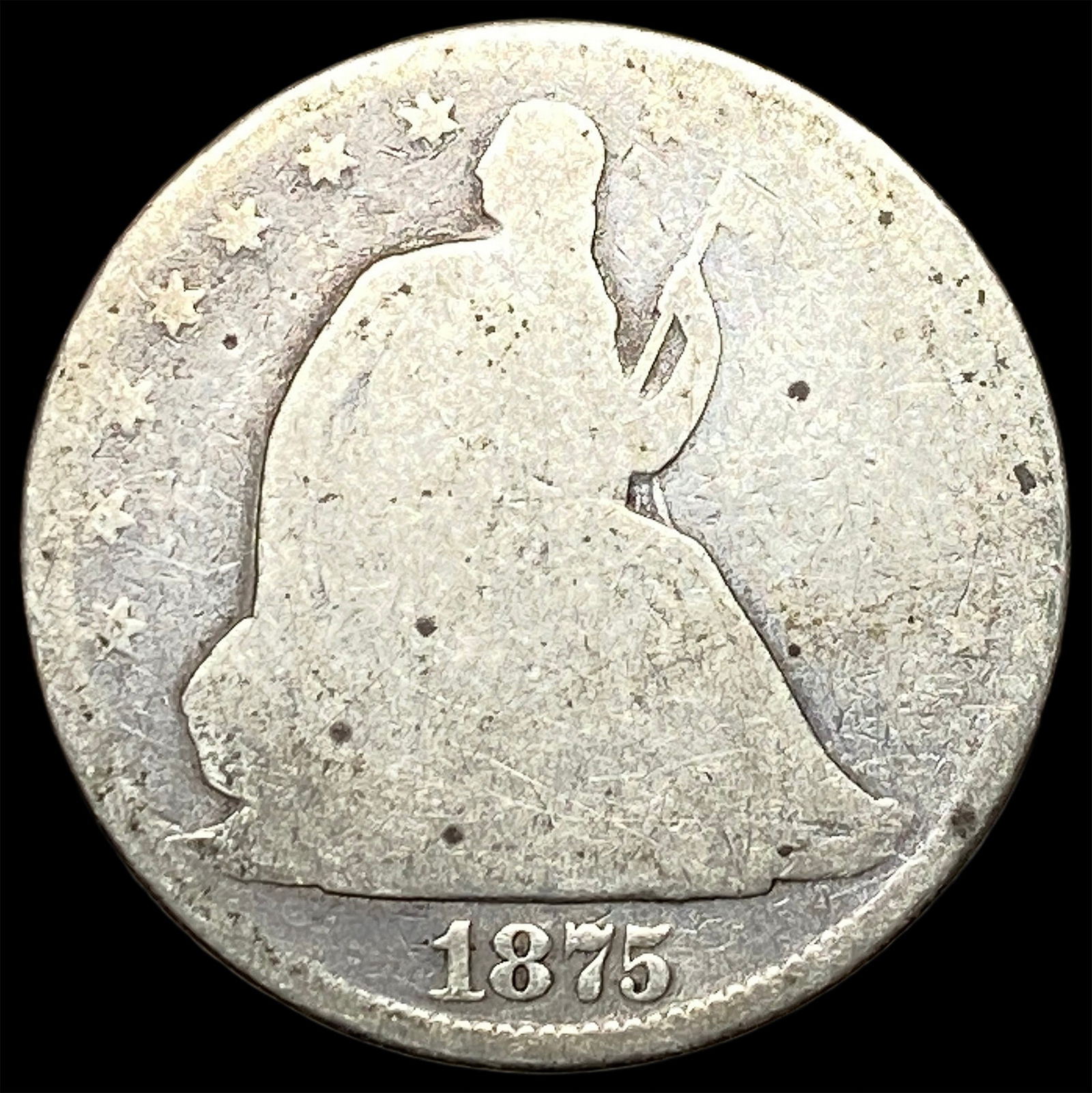 1875 Seated Liberty Half Dollar HIGH GRADE (1 of 2)