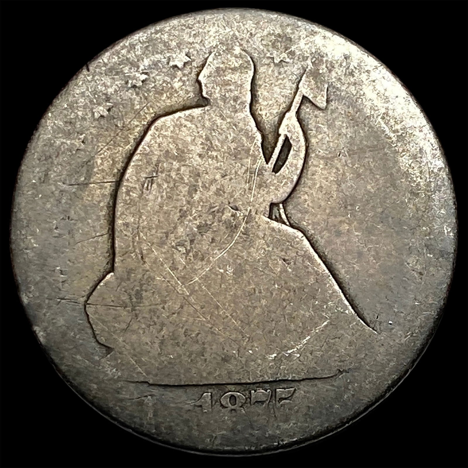 1877 Seated Liberty Half Dollar HIGH GRADE: 1877 Seated Liberty Half Dollar HIGH GRADE