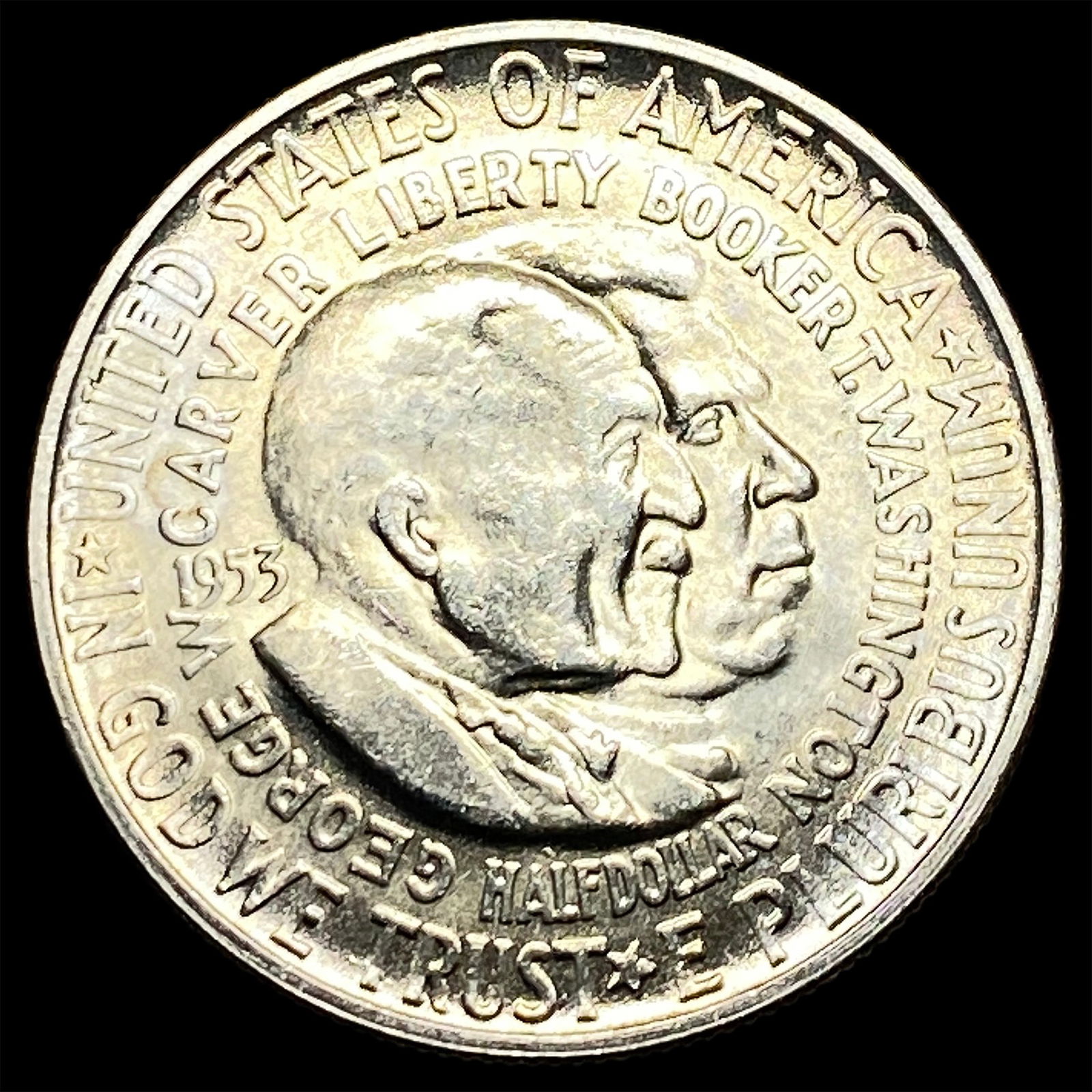 1953-S Silver Booker T. Washington/Carver Half Dollar UNCIRCULATED (1 of 2)