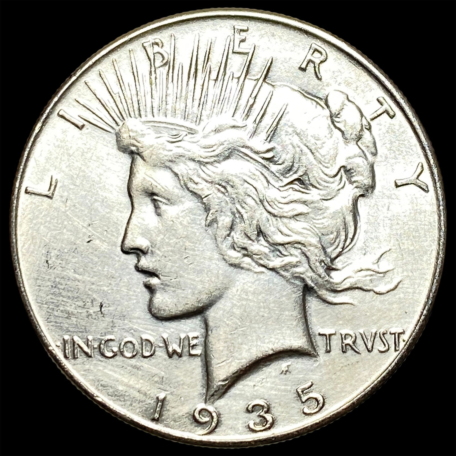 1935 Silver Peace Dollar CLOSELY UNCIRCULATED: 1935 Silver Peace Dollar CLOSELY UNCIRCULATED