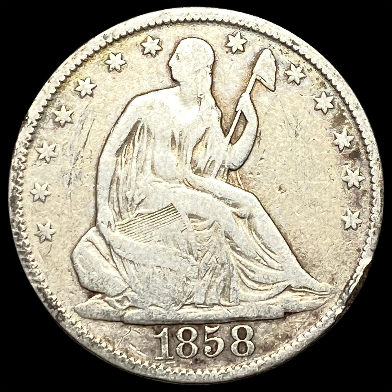 1858-O Silver Half Dollar HIGH GRADE (1 of 2)