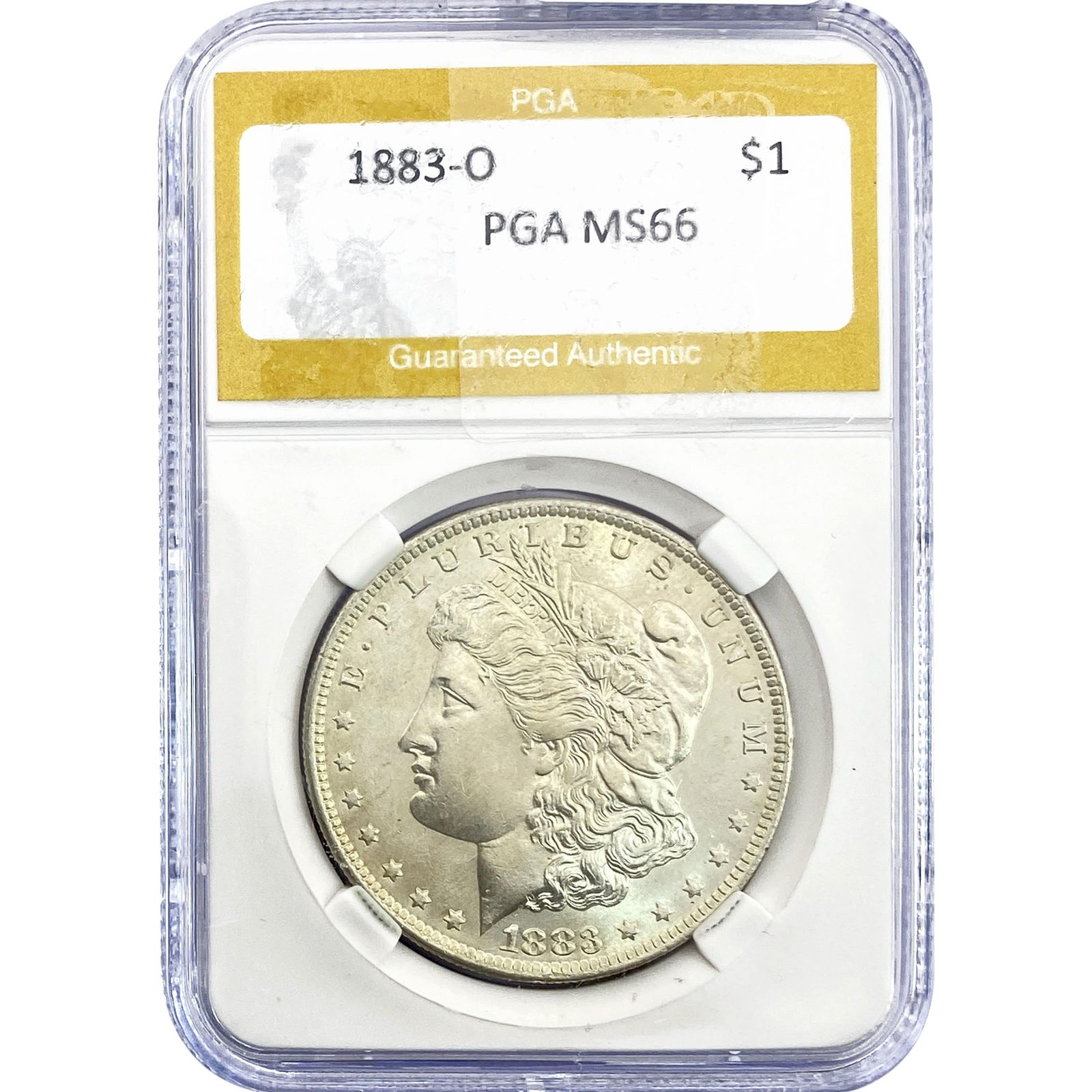 1883-O Morgan Silver Dollar PGA MS66: 1883-O Morgan Silver Dollar PGA MS66