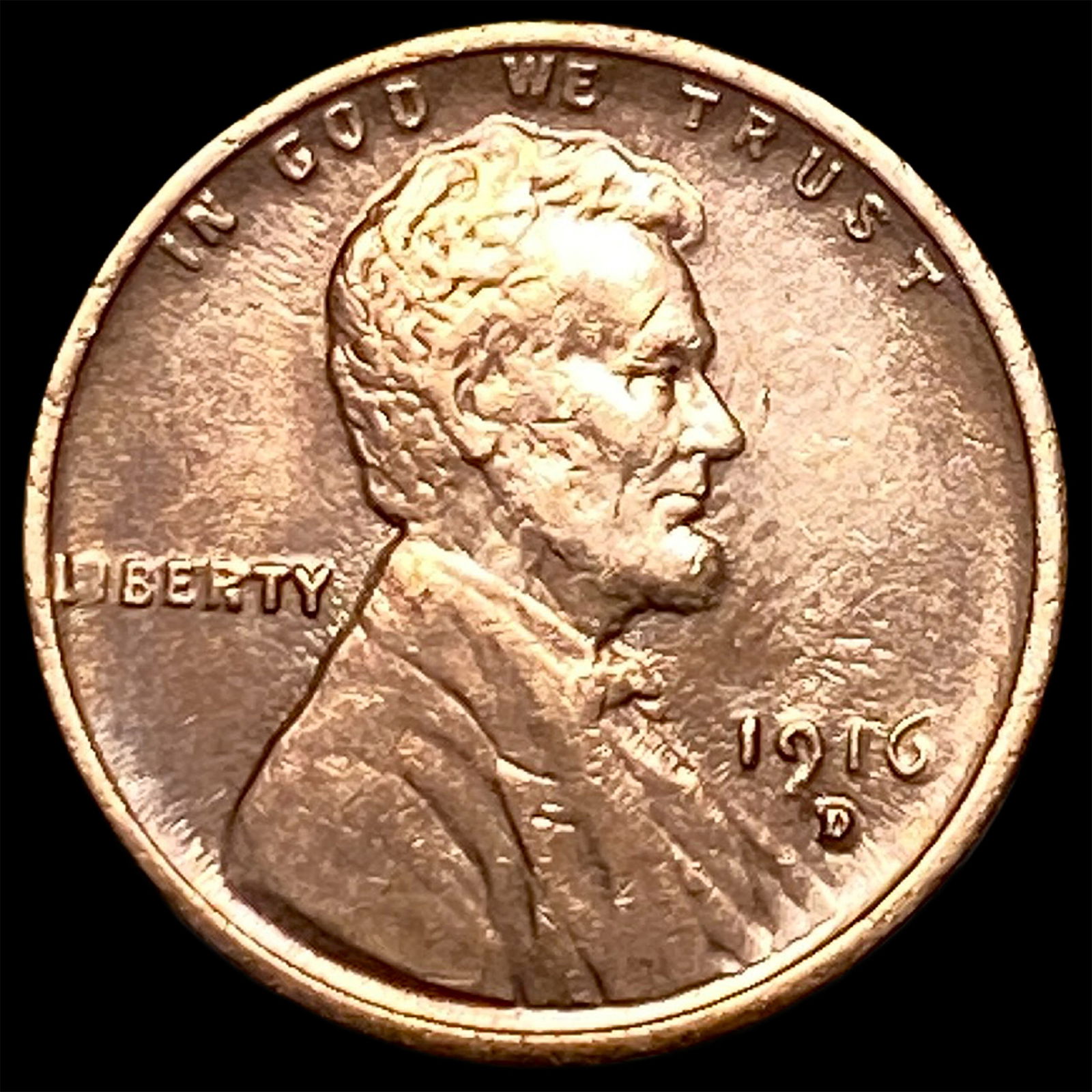1916-D Lincoln Wheat Cent CLOSELY UNCIRCULATED (1 of 2)