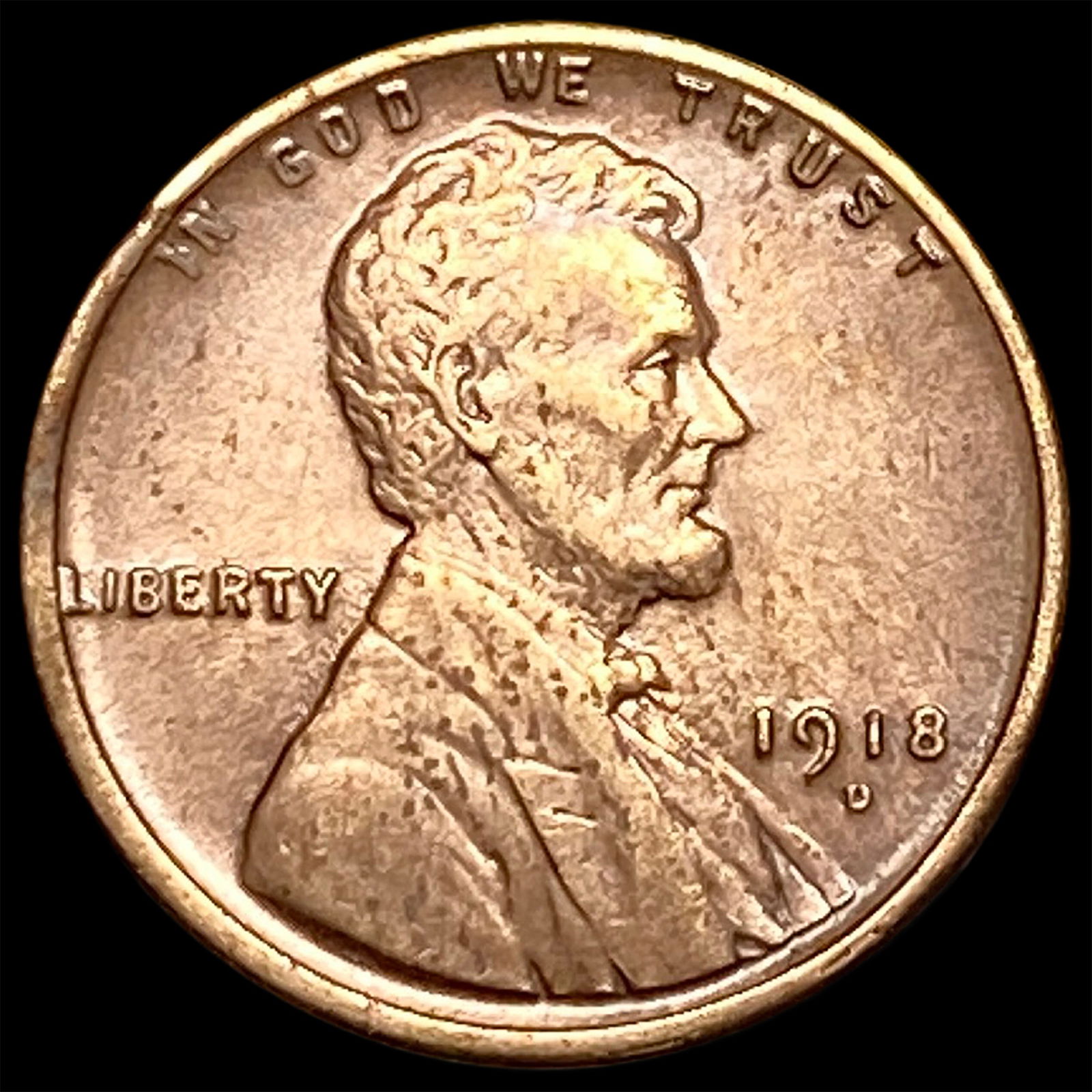 1918-D Lincoln Wheat Cent CLOSELY UNCIRCULATED (1 of 2)