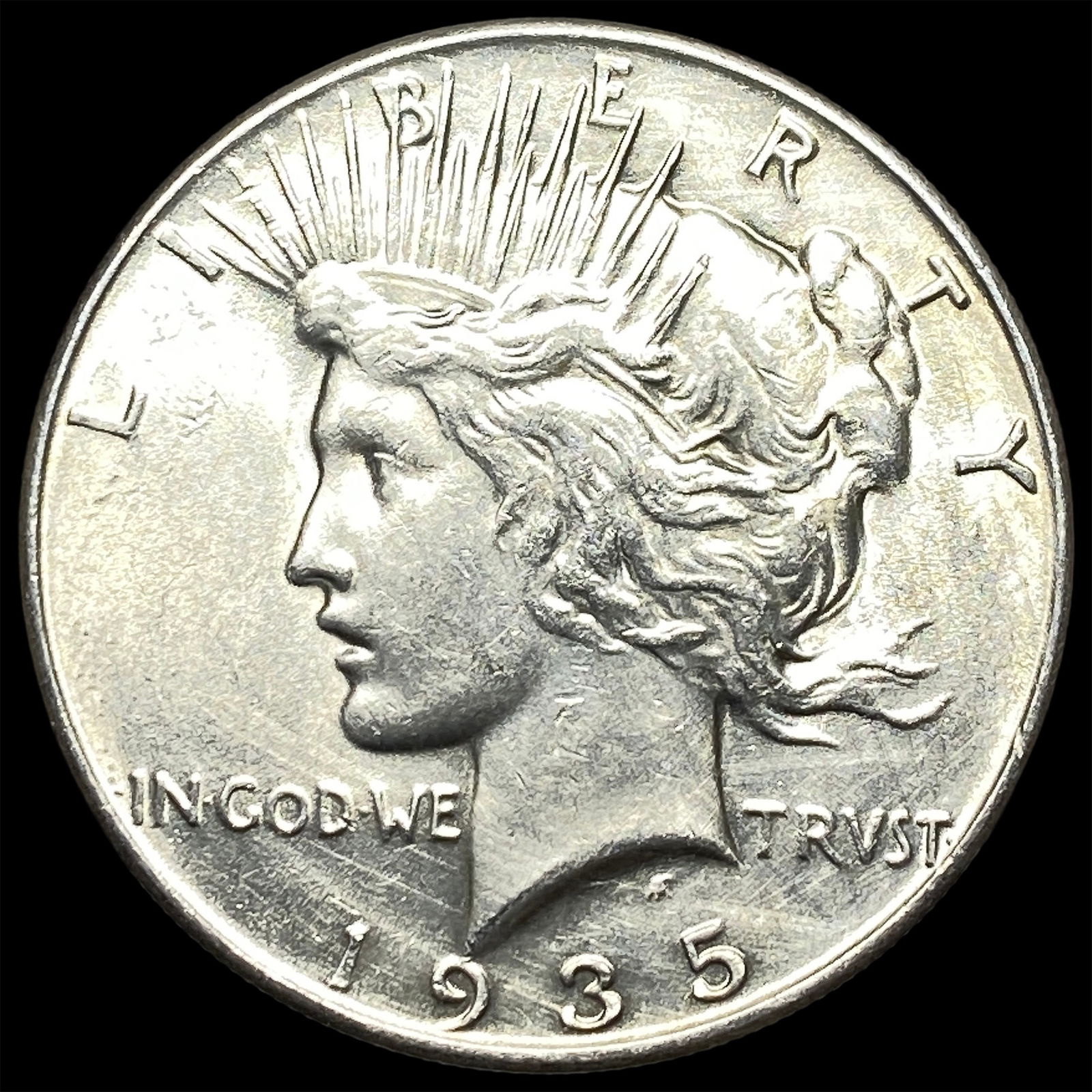 1935 Silver Peace Dollar CLOSELY UNCIRCULATED: 1935 Silver Peace Dollar CLOSELY UNCIRCULATED