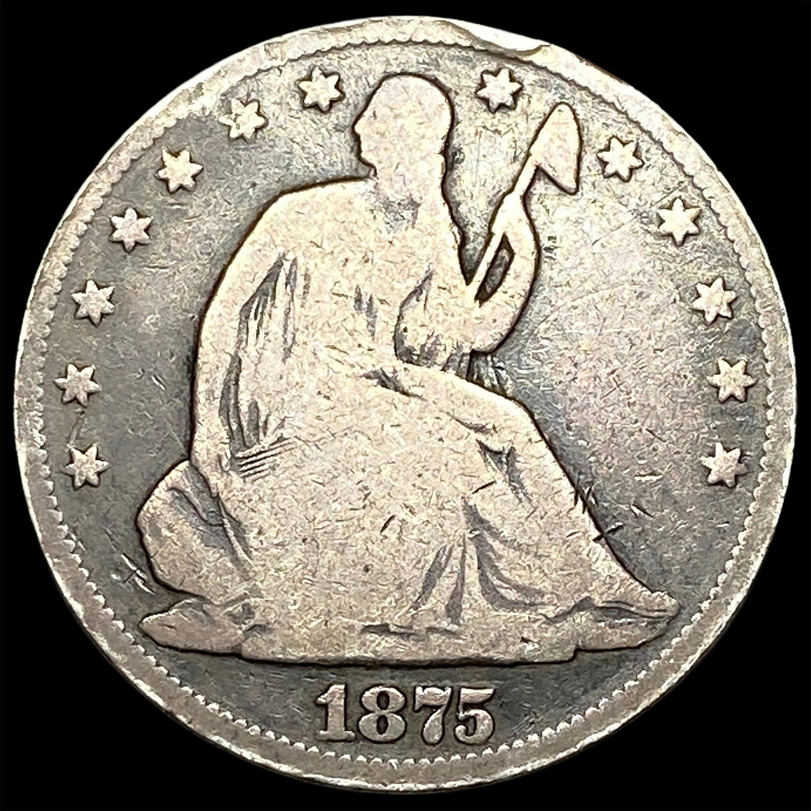 1875 Seated Liberty Half Dollar HIGH GRADE (1 of 2)
