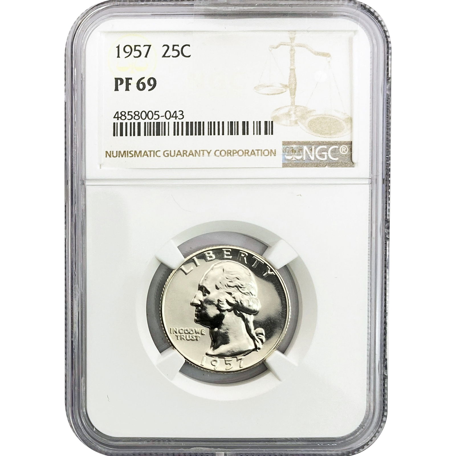 1957 Washington Silver Quarter NGC PF69 (1 of 2)