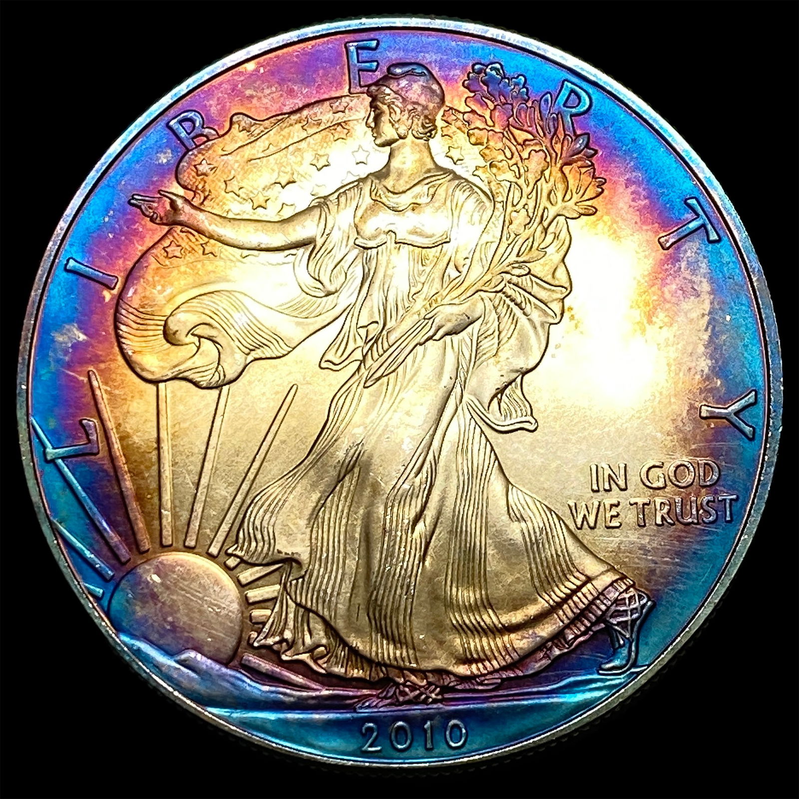 2010 1 oz Silver American Eagle $1 GEM BU (1 of 2)