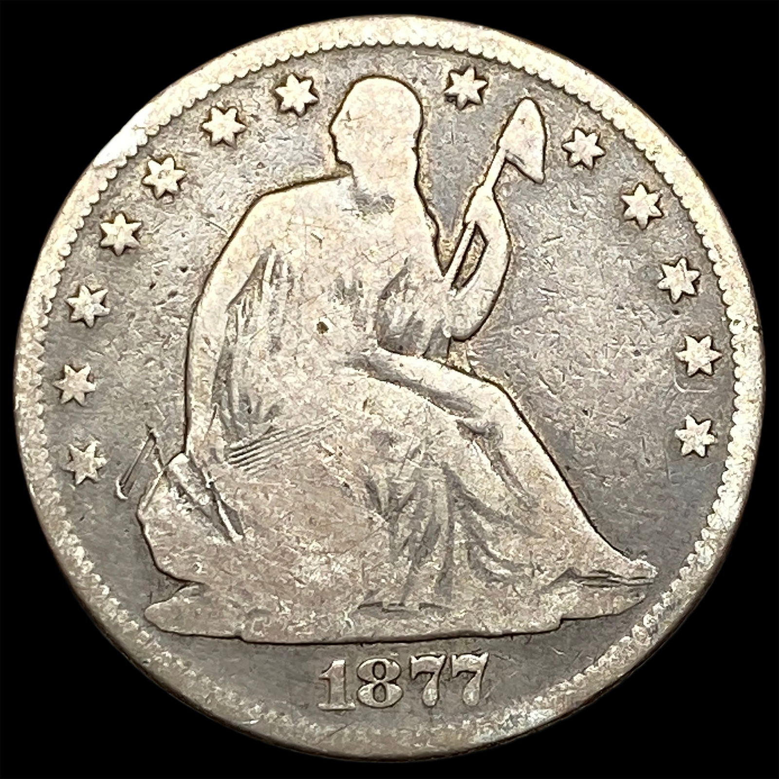 1877 Seated Liberty Half Dollar HIGH GRADE (1 of 2)