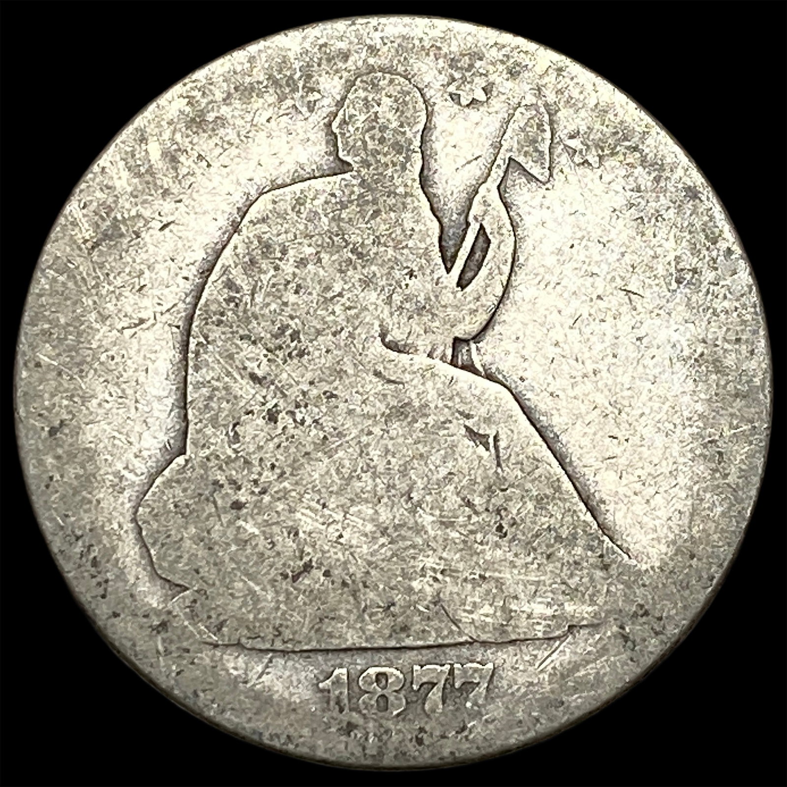 1877 Seated Liberty Half Dollar HIGH GRADE: 1877 Seated Liberty Half Dollar HIGH GRADE
