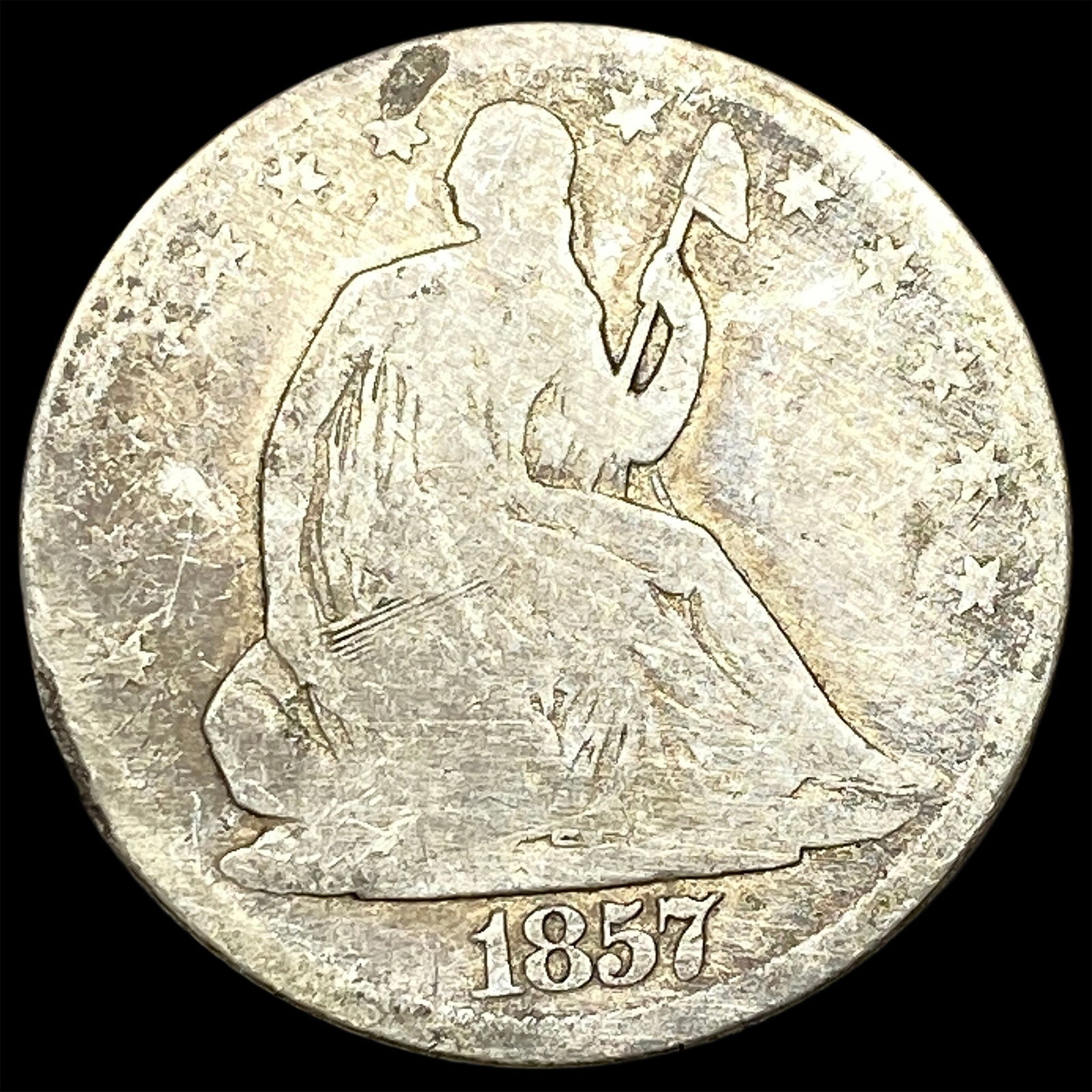 1857-O Silver Half Dollar HIGH GRADE: 1857-O Silver Half Dollar HIGH GRADE