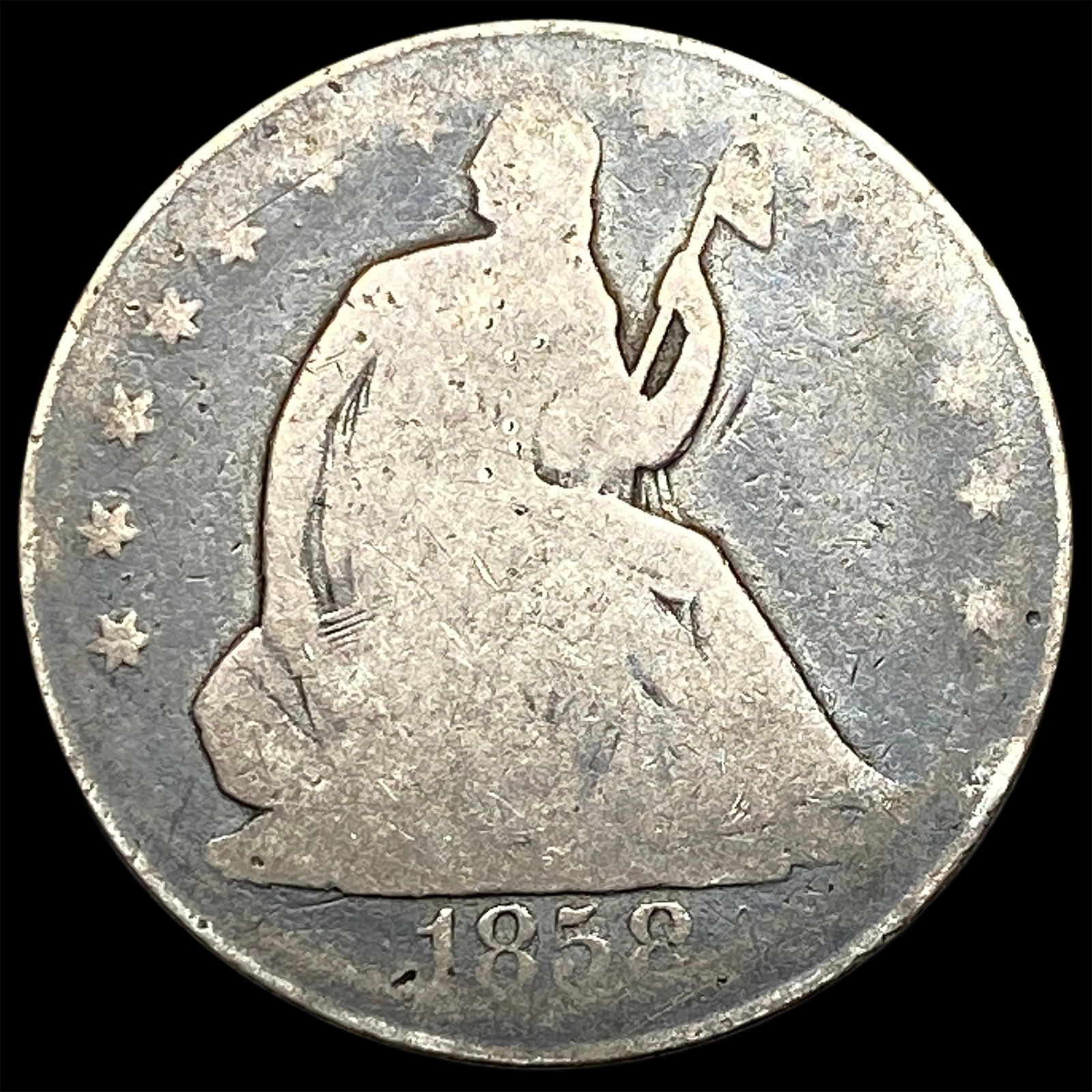 1859 Seated Liberty Half Dollar HIGH GRADE (1 of 2)