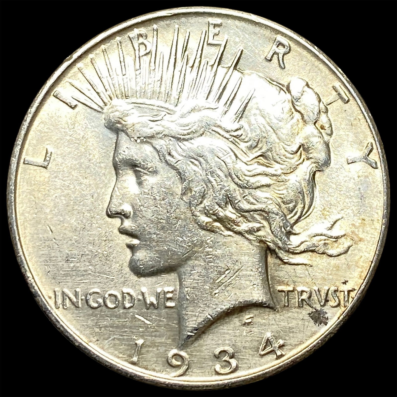 1934-S Silver Peace Dollar CLOSELY UNCIRCULATED (1 of 2)