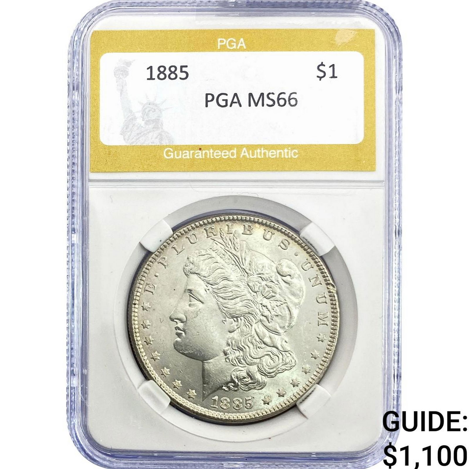 1885 Morgan Silver Dollar PGA MS66: 1885 Morgan Silver Dollar PGA MS66
