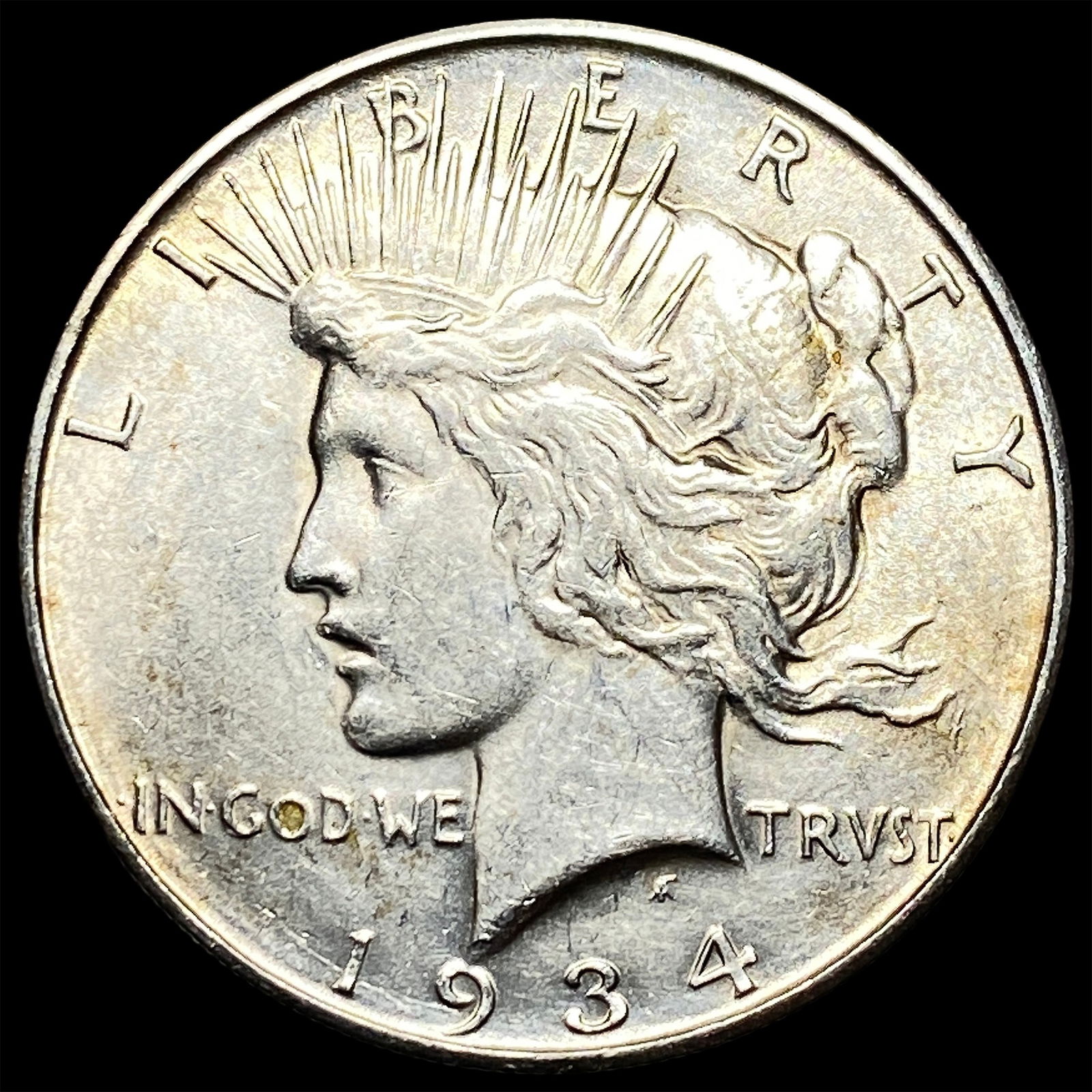 1934 Silver Peace Dollar CLOSELY UNCIRCULATED: 1934 Silver Peace Dollar CLOSELY UNCIRCULATED