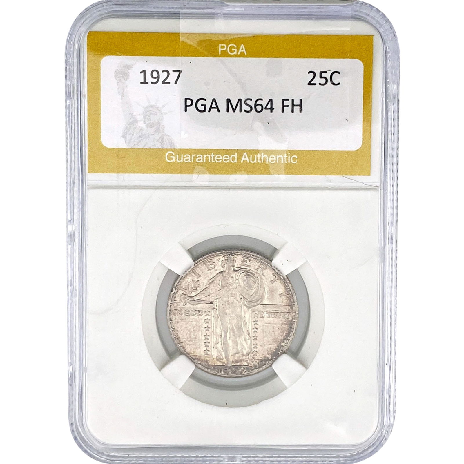 1927 Standing Liberty Quarter PGA MS64 FH: 1927 Standing Liberty Quarter PGA MS64 FH