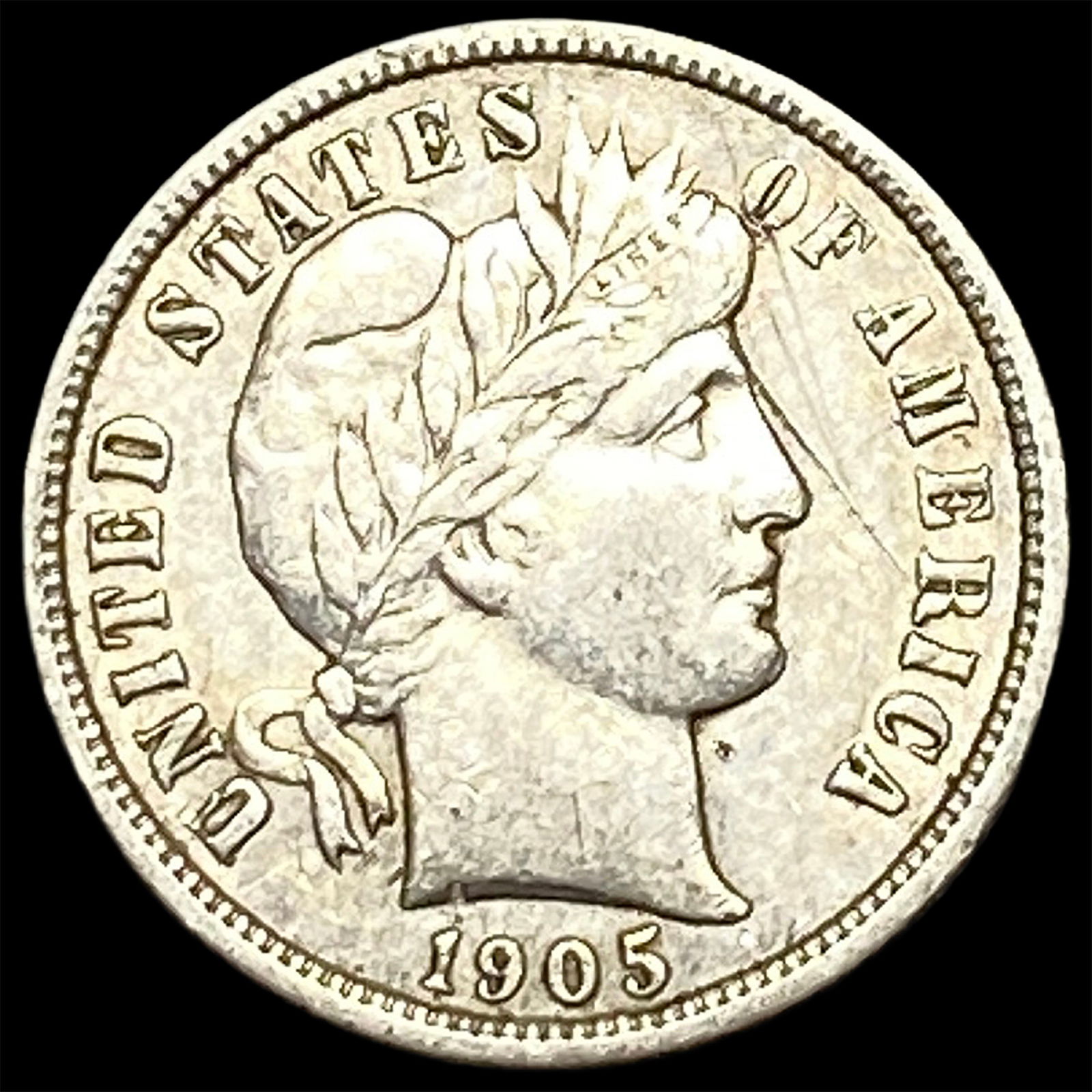 1905 Barber Dime CLOSELY UNCIRCULATED (1 of 2)