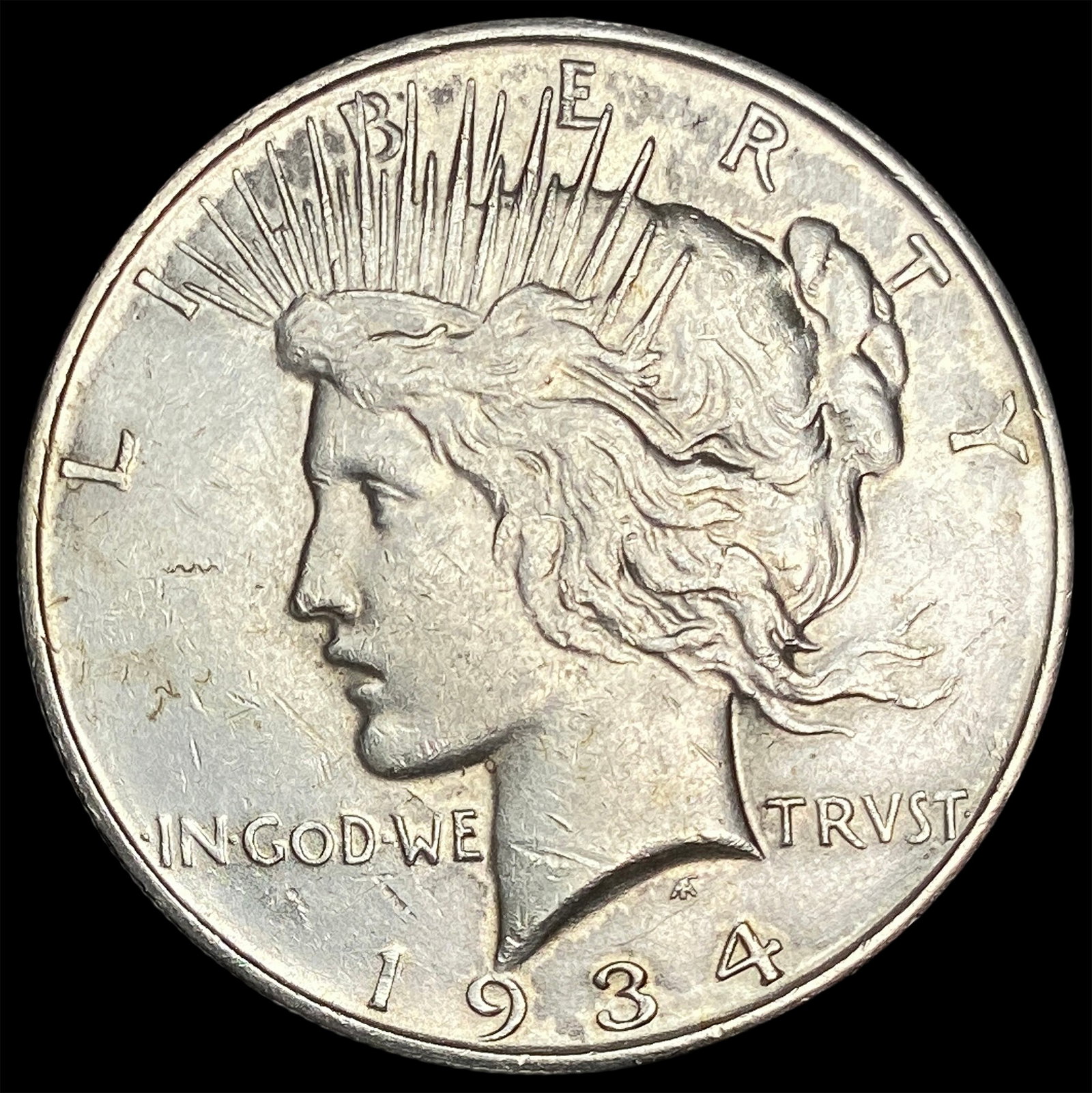1934-D Silver Peace Dollar CLOSELY UNCIRCULATED: 1934-D Silver Peace Dollar CLOSELY UNCIRCULATED