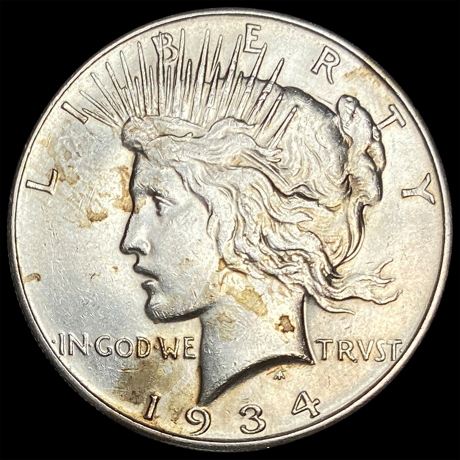 1934-S Silver Peace Dollar CLOSELY UNCIRCULATED: 1934-S Silver Peace Dollar CLOSELY UNCIRCULATED