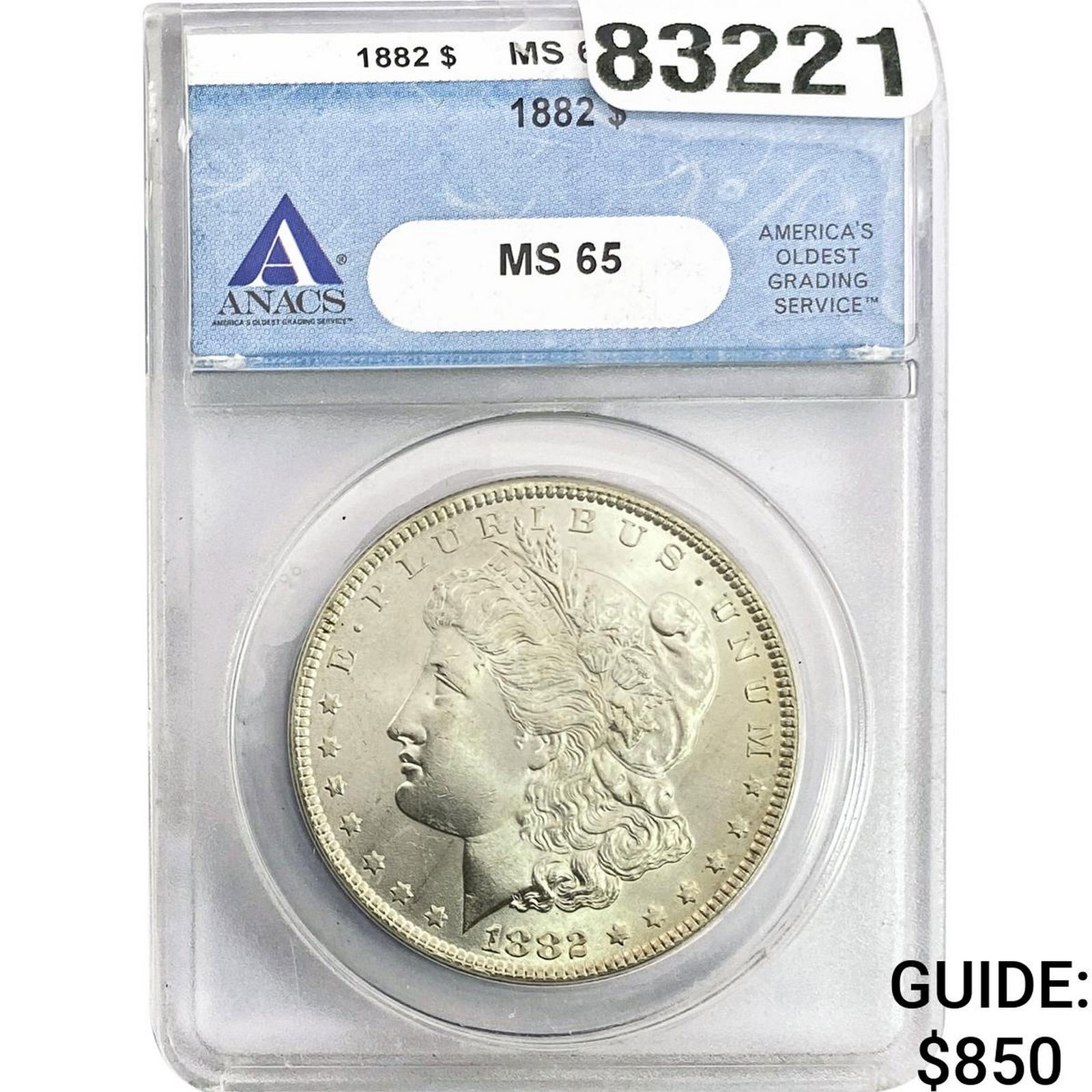 1882 Morgan Silver Dollar ANACS MS65 (1 of 2)