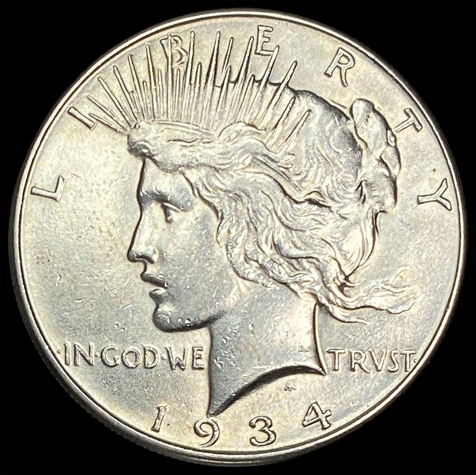 1934-S Silver Peace Dollar CLOSELY UNCIRCULATED (1 of 2)