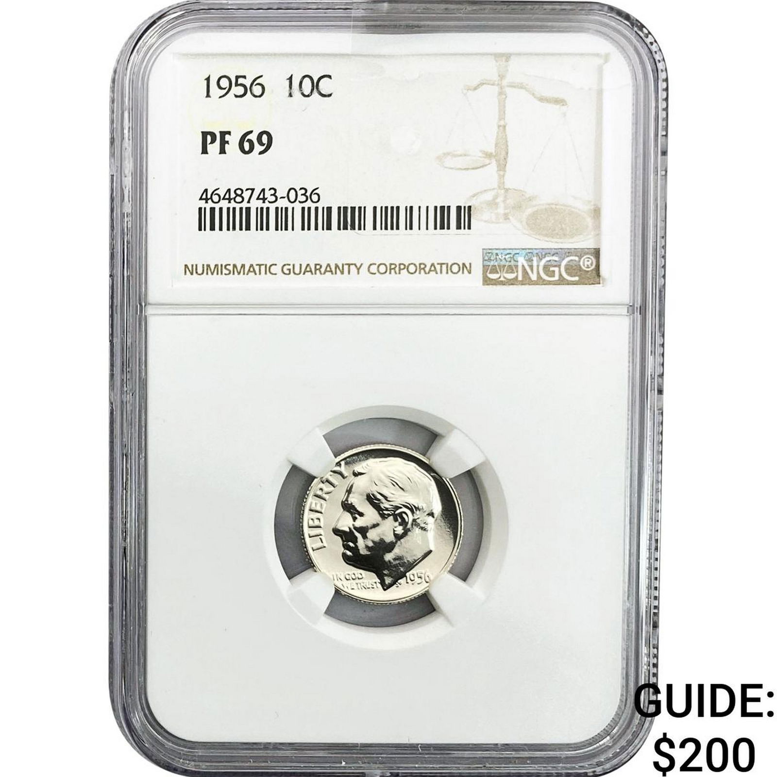 1956 Roosevelt Dime NGC PF69 (1 of 2)