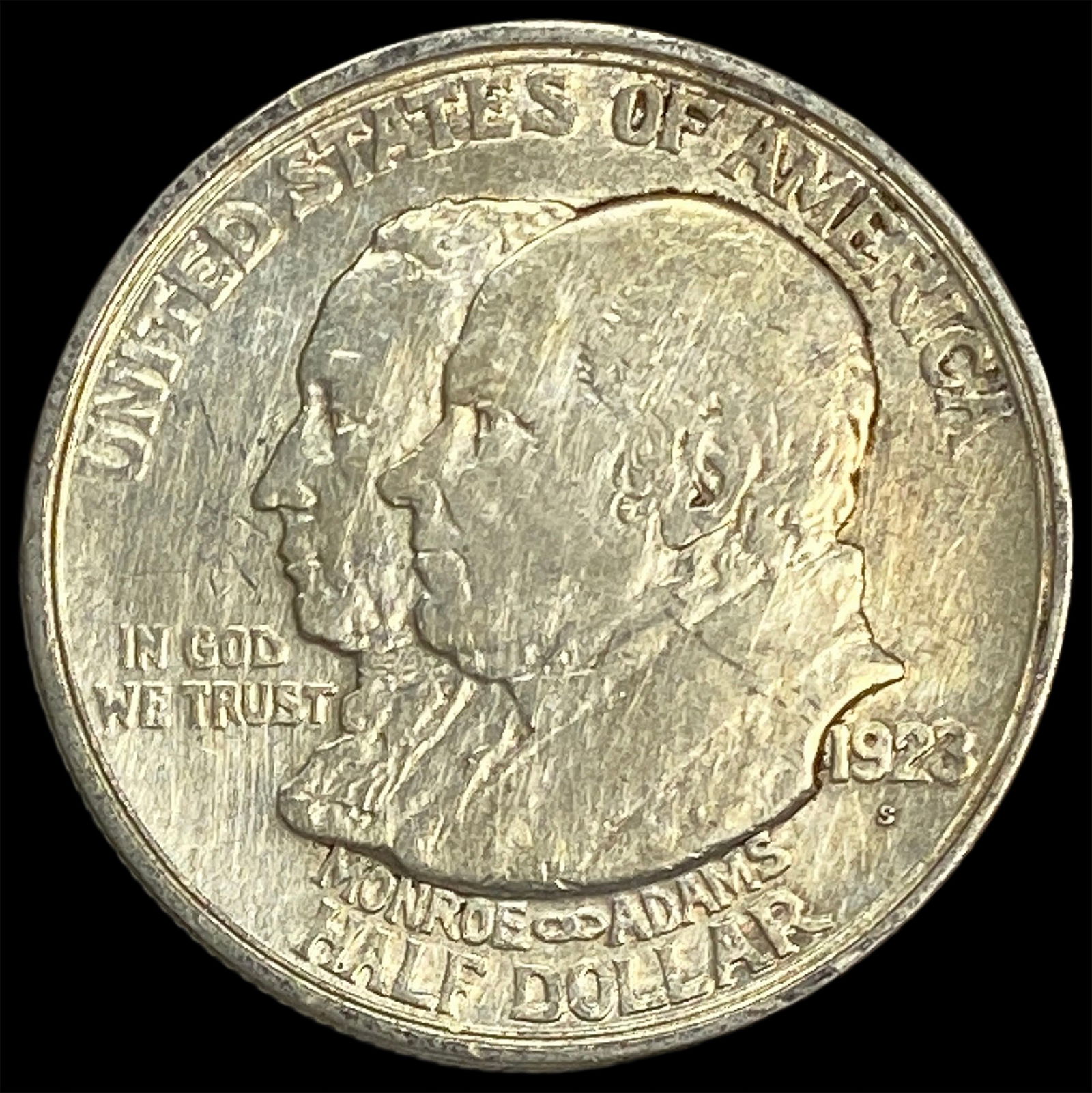 1923-S Monroe Doctrine Centennial Half Dollar CLOSELY UNCIRCULATED (1 of 2)