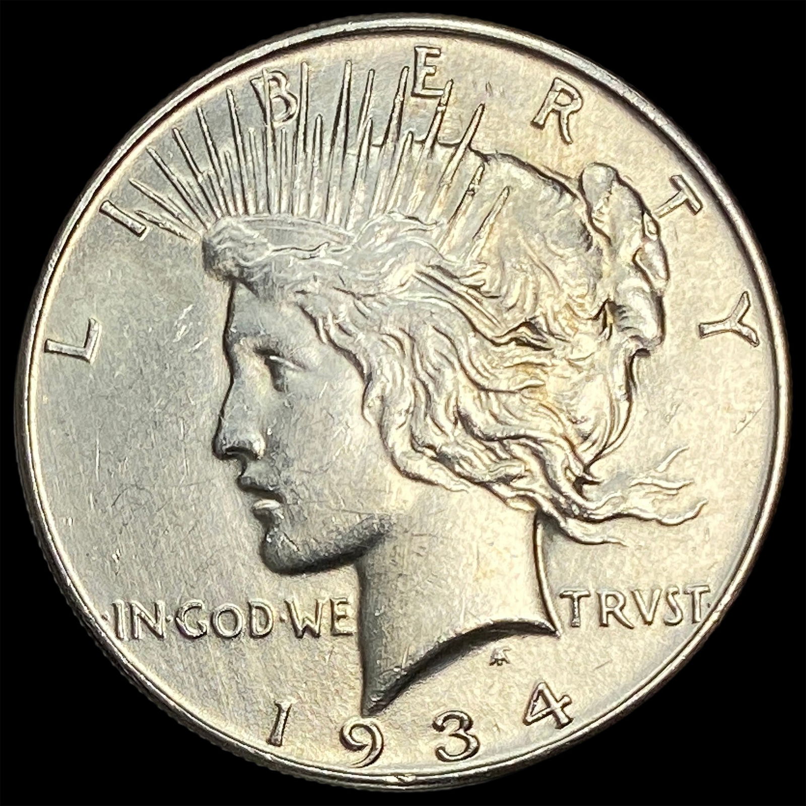 1934 Peace Silver Dollar CLOSELY UNCIRCULATED: 1934 Peace Silver Dollar CLOSELY UNCIRCULATED