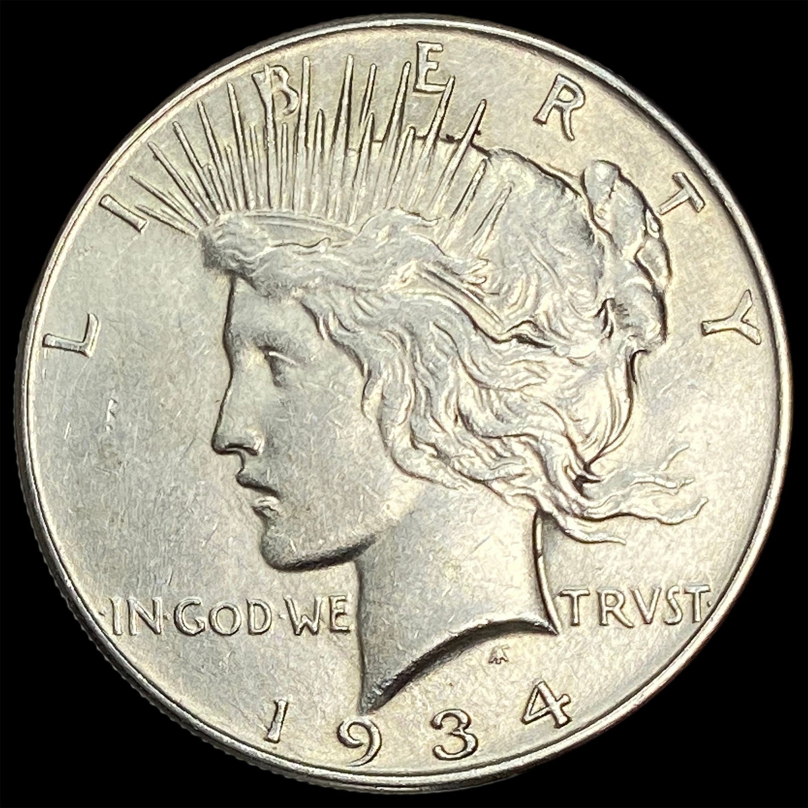 1934 Silver Peace Dollar CLOSELY UNCIRCULATED (1 of 2)
