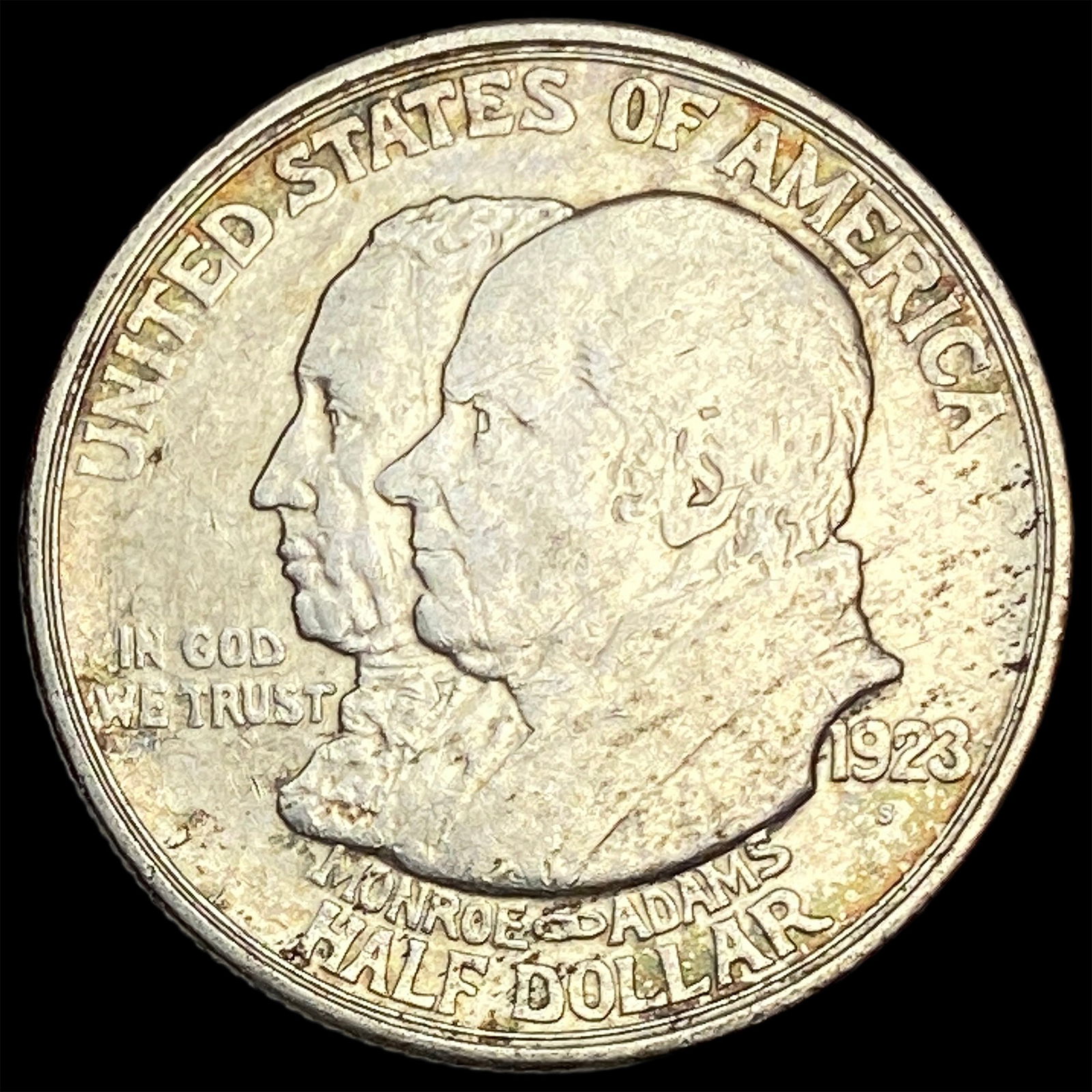 1923-S Silver Monroe Doctrine Centennial Half Dollar CLOSELY UNCIRCULATED (1 of 2)
