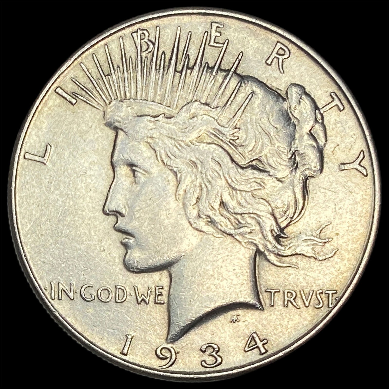 1934 Peace Silver Dollar CLOSELY UNCIRCULATED: 1934 Peace Silver Dollar CLOSELY UNCIRCULATED