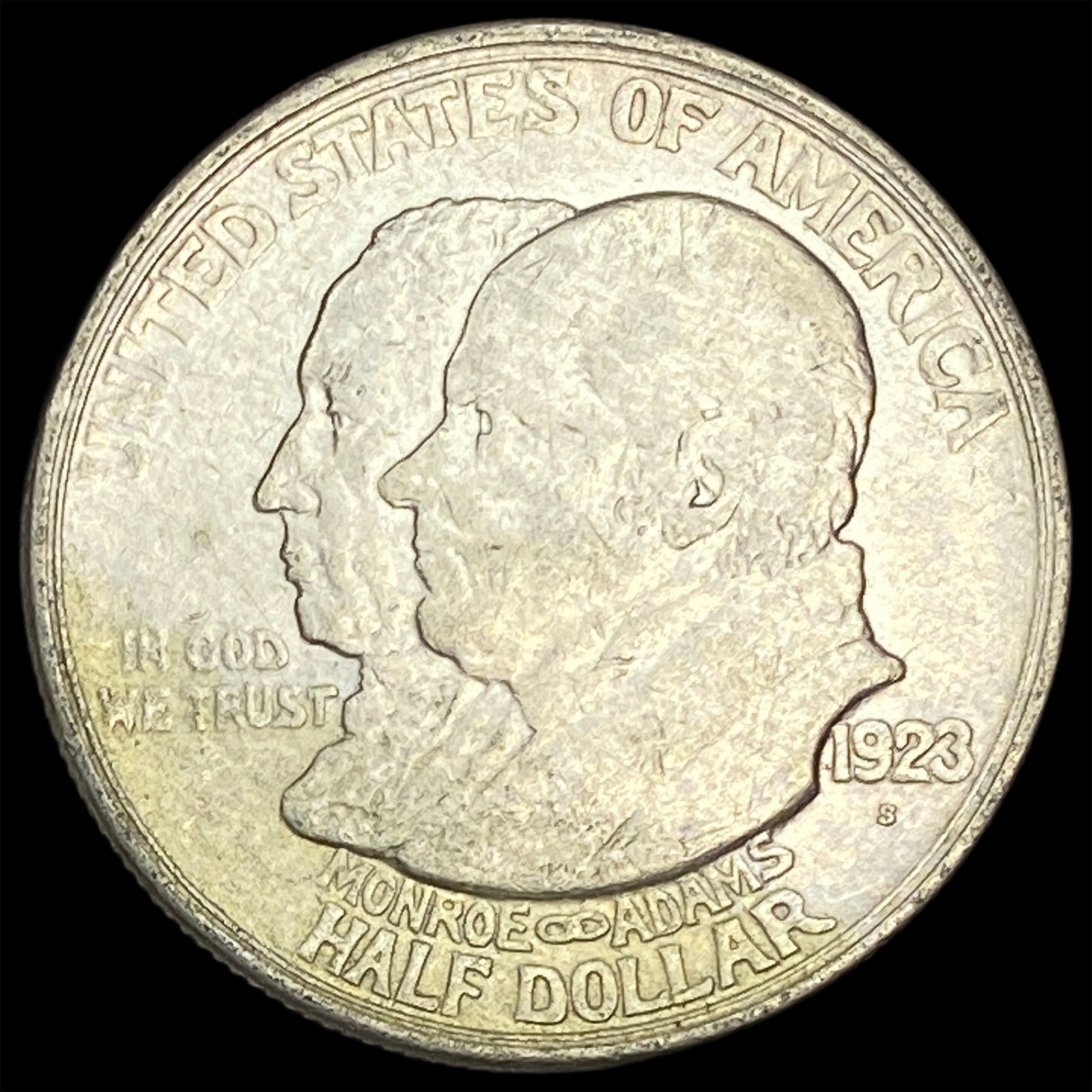 1923-S Silver Monroe Doctrine Half Dollar CLOSELY UNCIRCULATED (1 of 2)