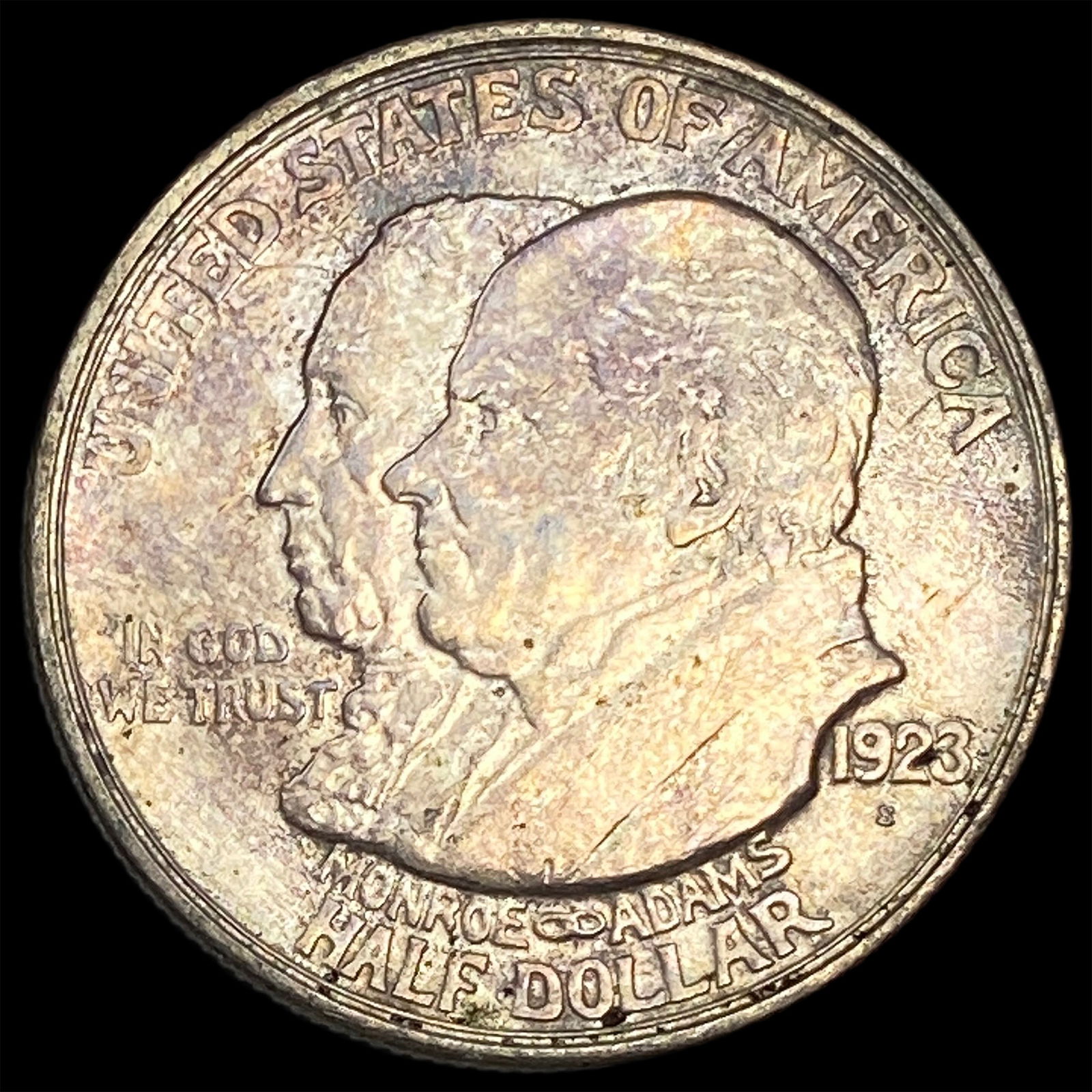 1923-S Silver Monroe Doctrine Centennial Half Dollar CLOSELY UNCIRCULATED (1 of 2)