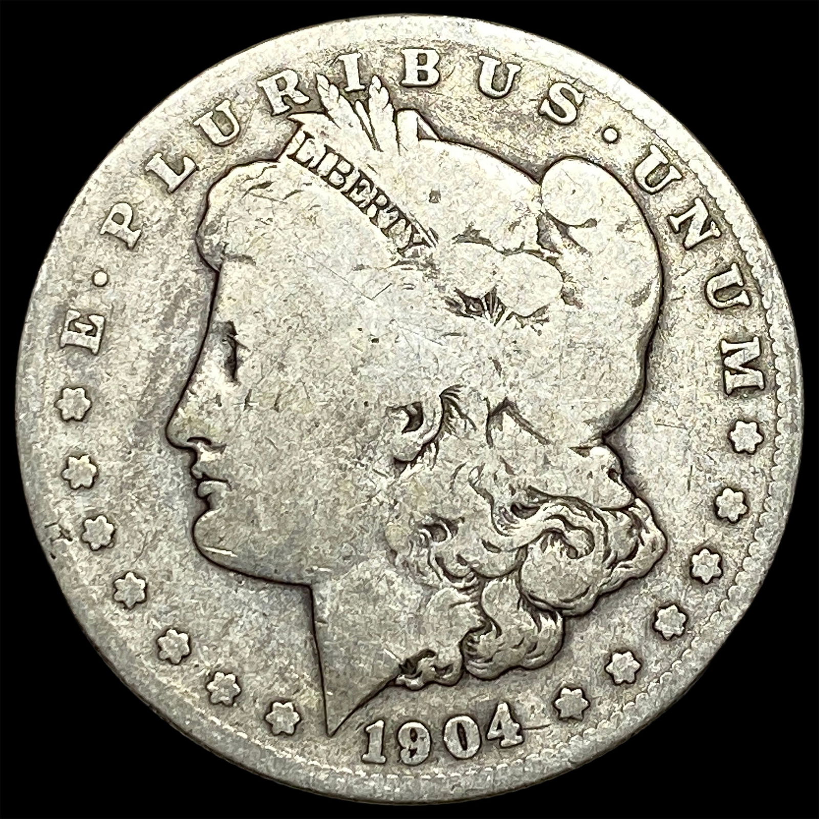 1904-S Silver Morgan Dollar NICELY CIRCULATED: 1904-S Silver Morgan Dollar NICELY CIRCULATED