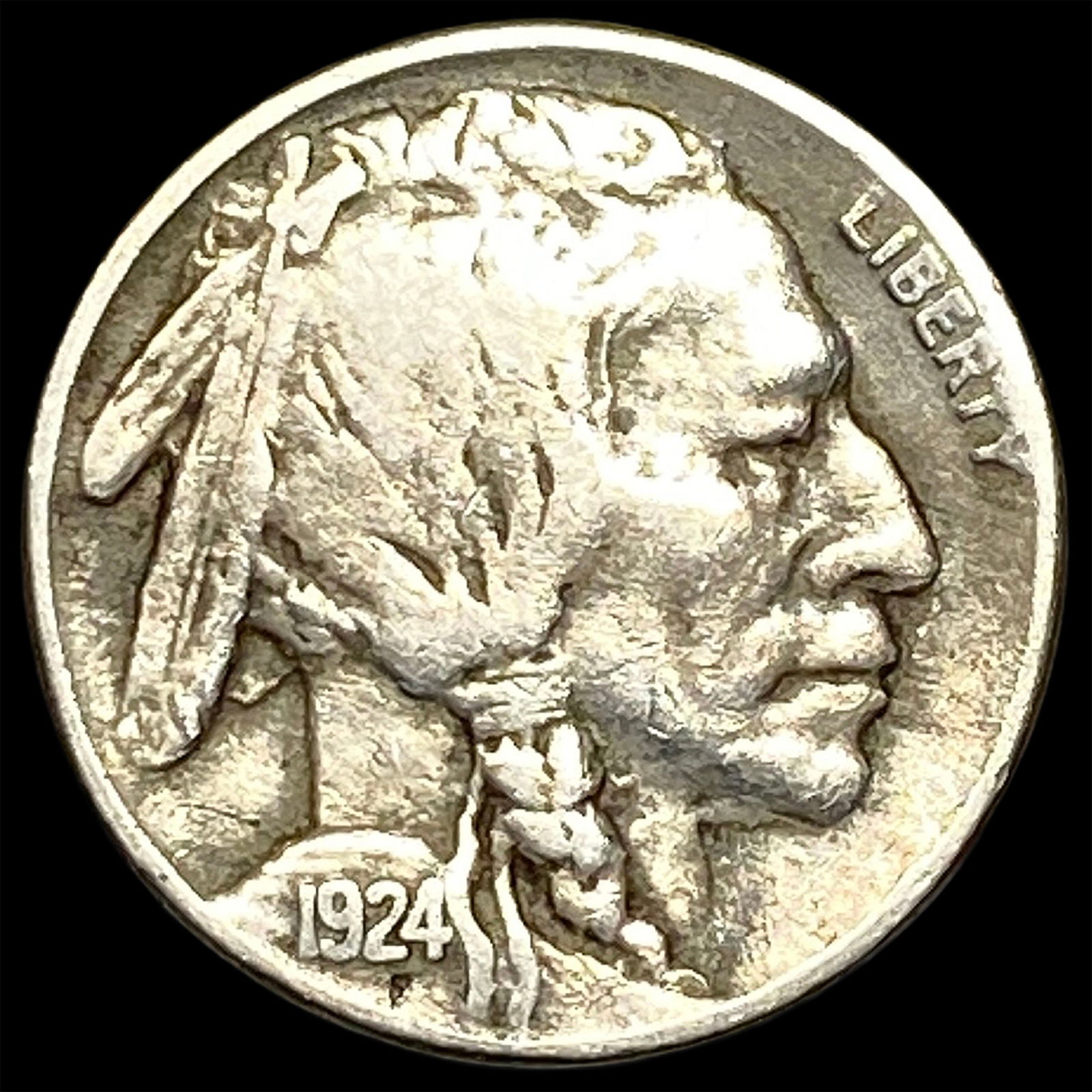 1924-S Buffalo Nickel LIGHTLY CIRCULATED: 1924-S Buffalo Nickel LIGHTLY CIRCULATED