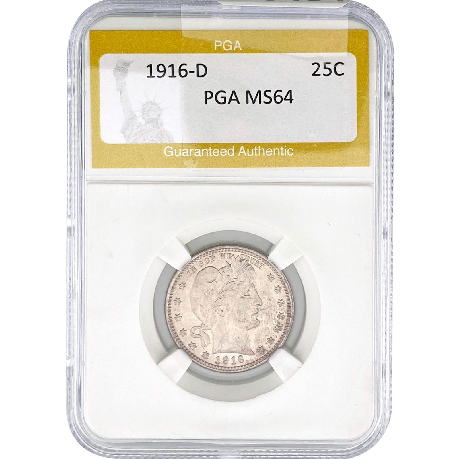 1916-D Barber Quarter PGA MS64 (1 of 2)