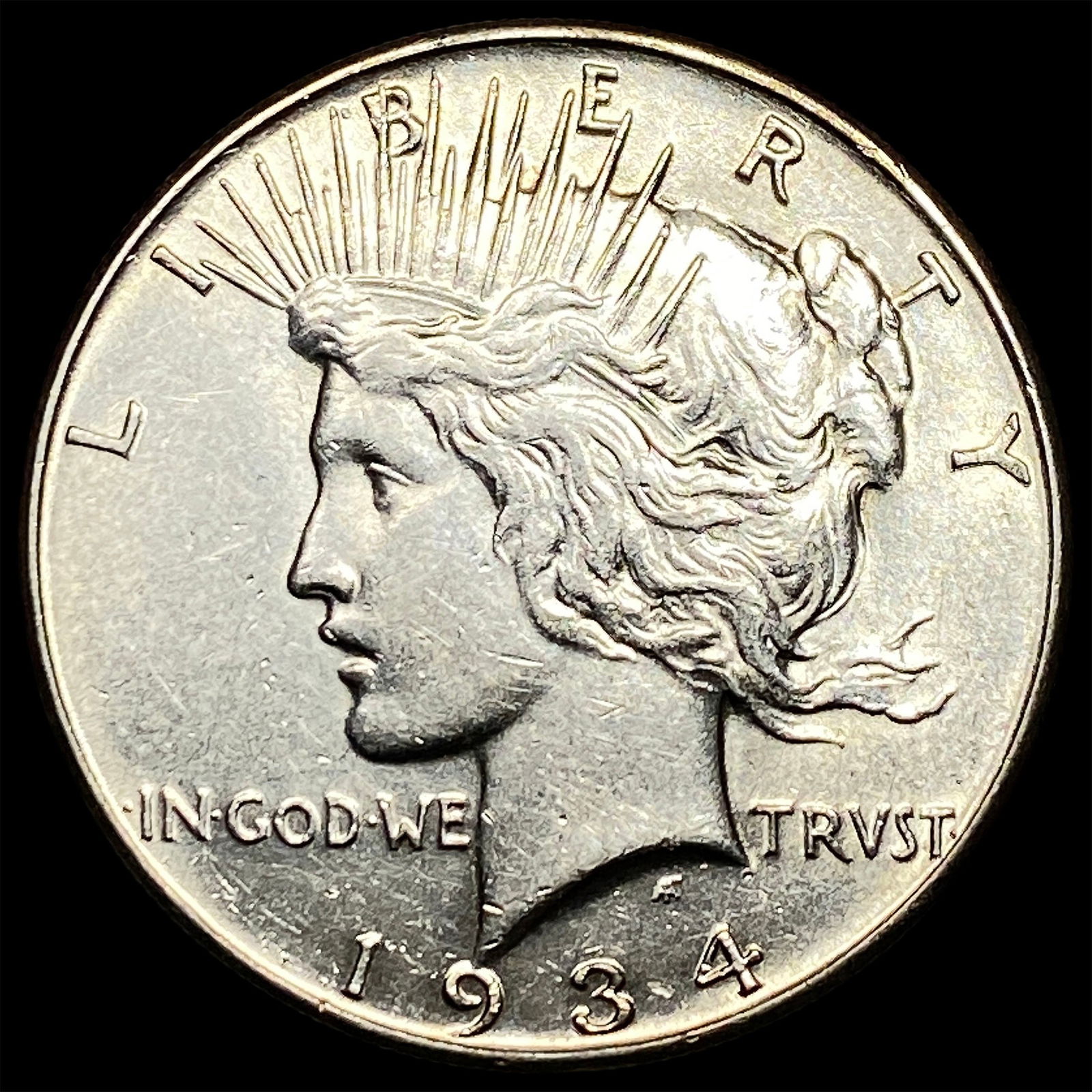 1934 Silver Peace Dollar CLOSELY UNCIRCULATED (1 of 2)