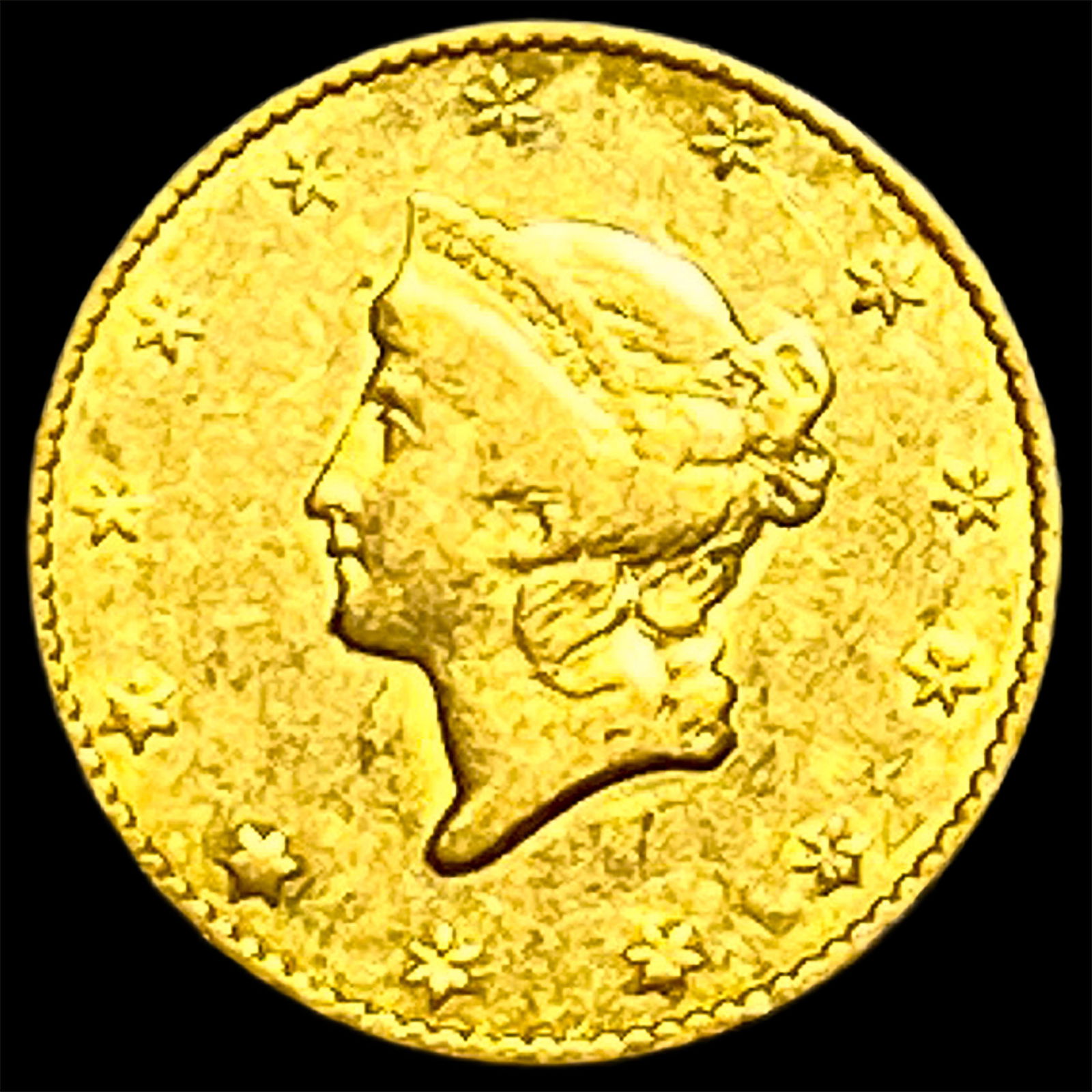 1849 Gold $1 Liberty Head Type 1 CLOSELY UNCIRCULATED (1 of 2)